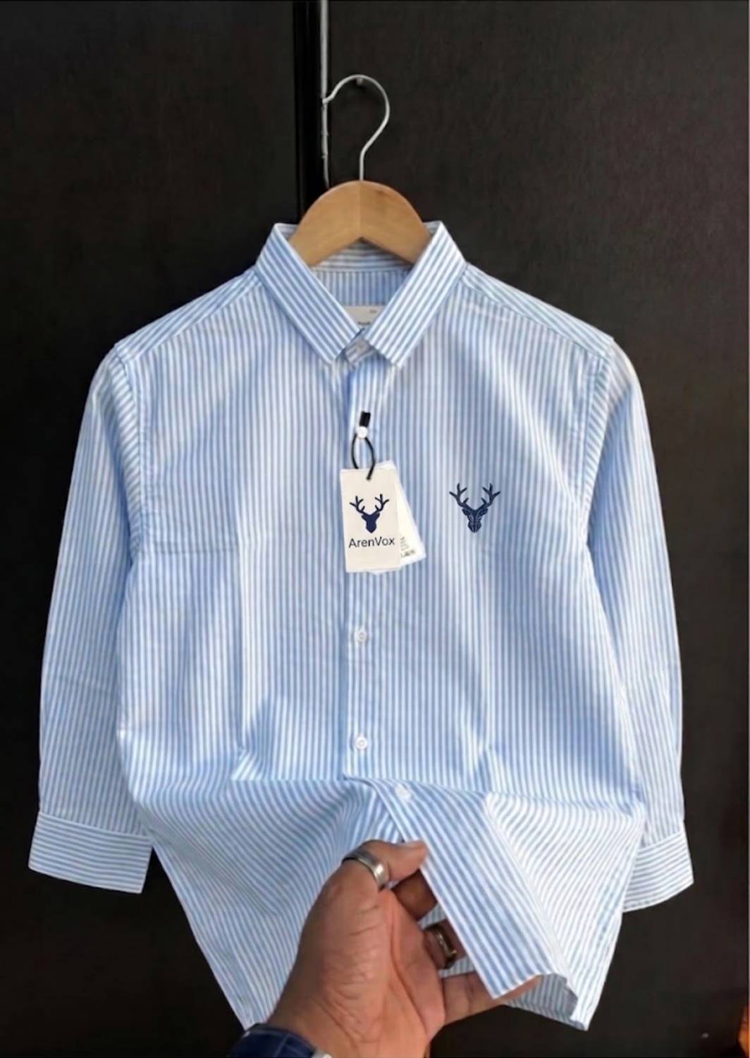 Arenvox Men Striped Casual Shirt - Image 1