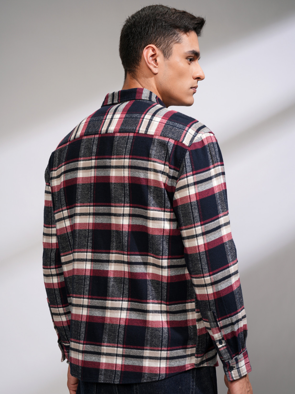 Image of HIGHLANDER Men Checkered Casual Multicolor Shirt