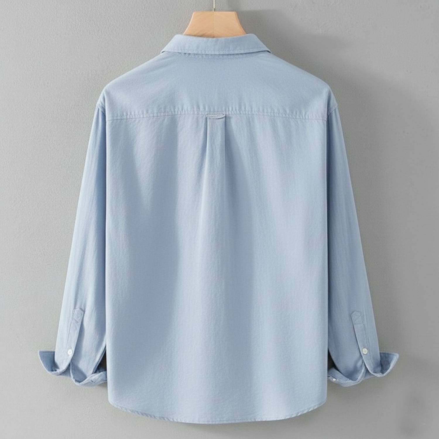 DLooK Men Light Blue Embroidered Casual Shirt - Image 2