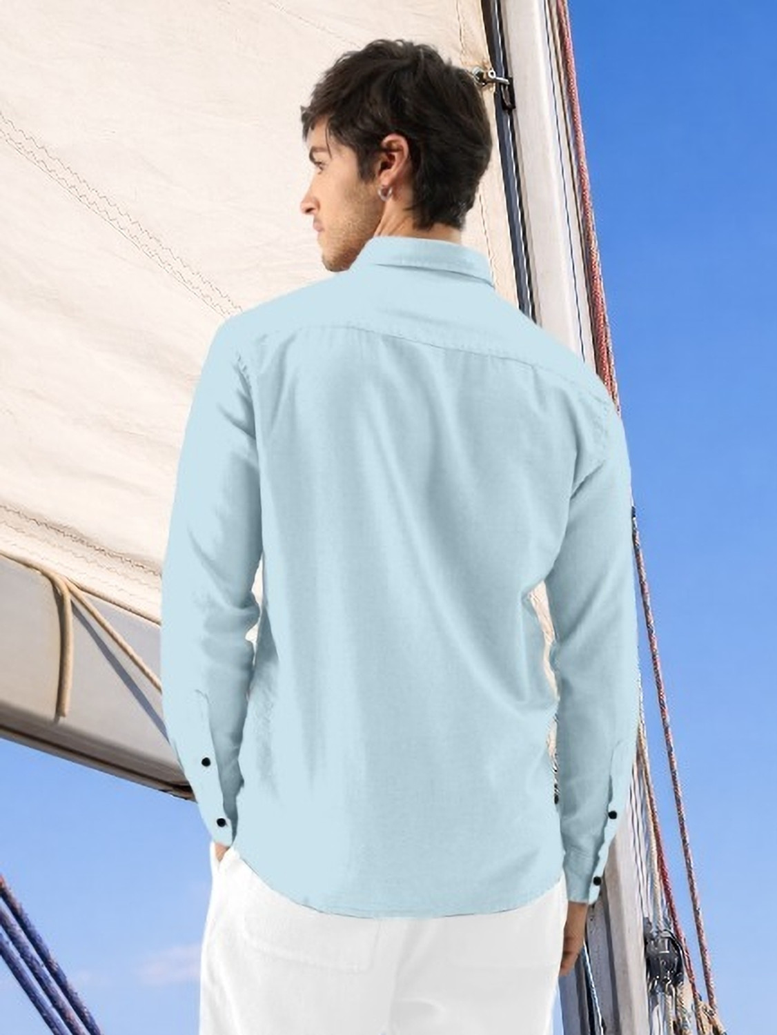 Image of Stylora Men Solid Casual Pink Shirt