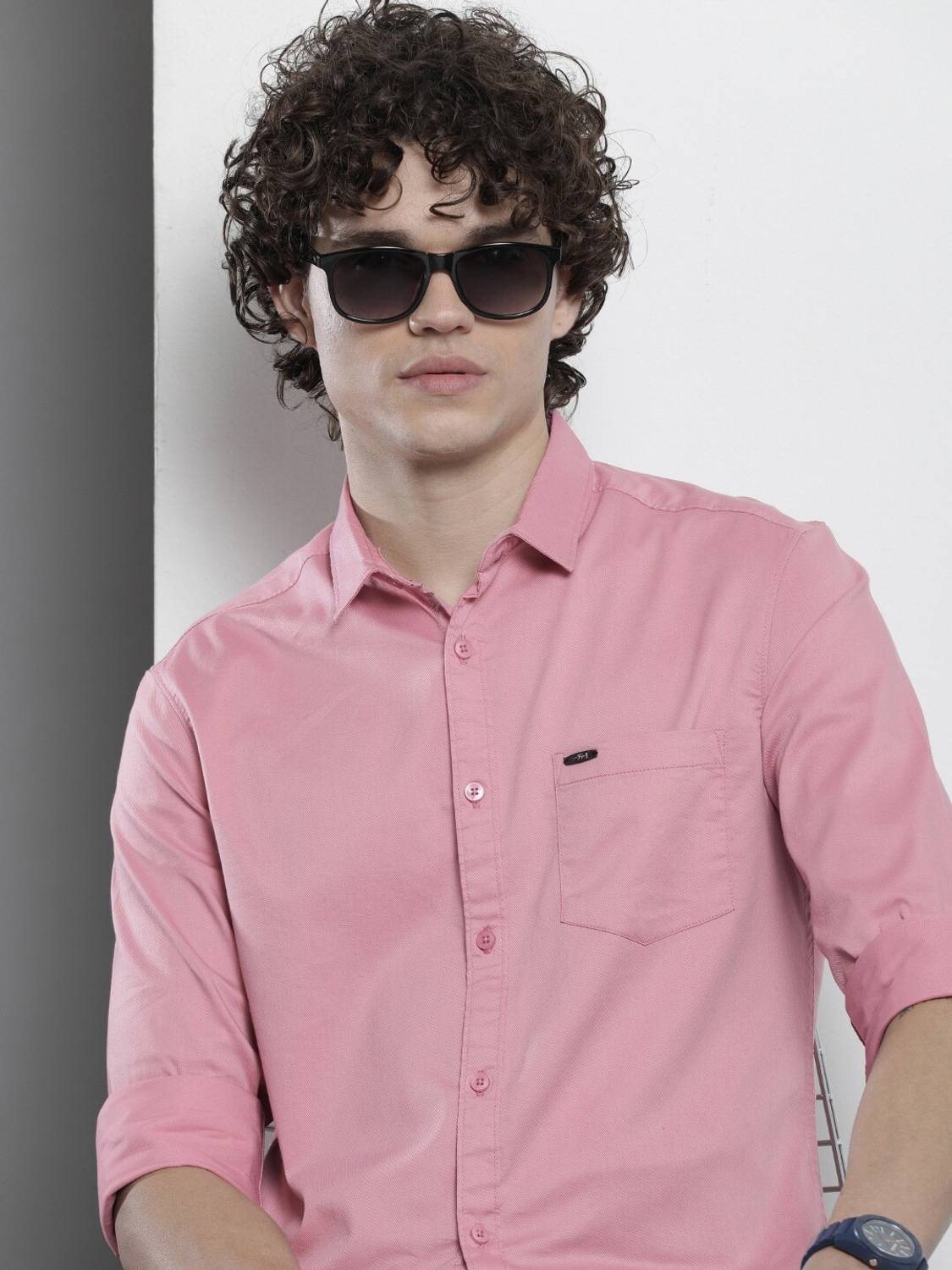 The Indian Garage Co. Men Pink Casual Shirt - Image 1