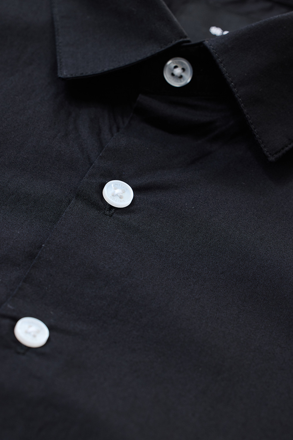 Image of Snitch Men Solid Casual Black Shirt