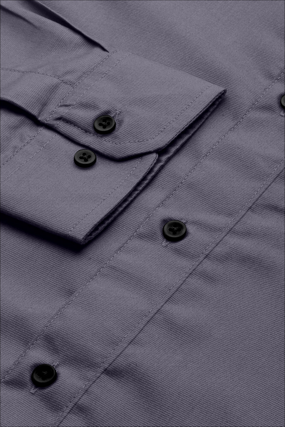 Image of FIBERMILL Men Solid Formal Grey Shirt