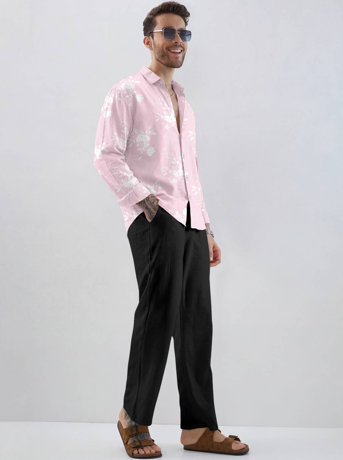 SANBROS Men Regular Fit Printed Casual Shirt - Image 3