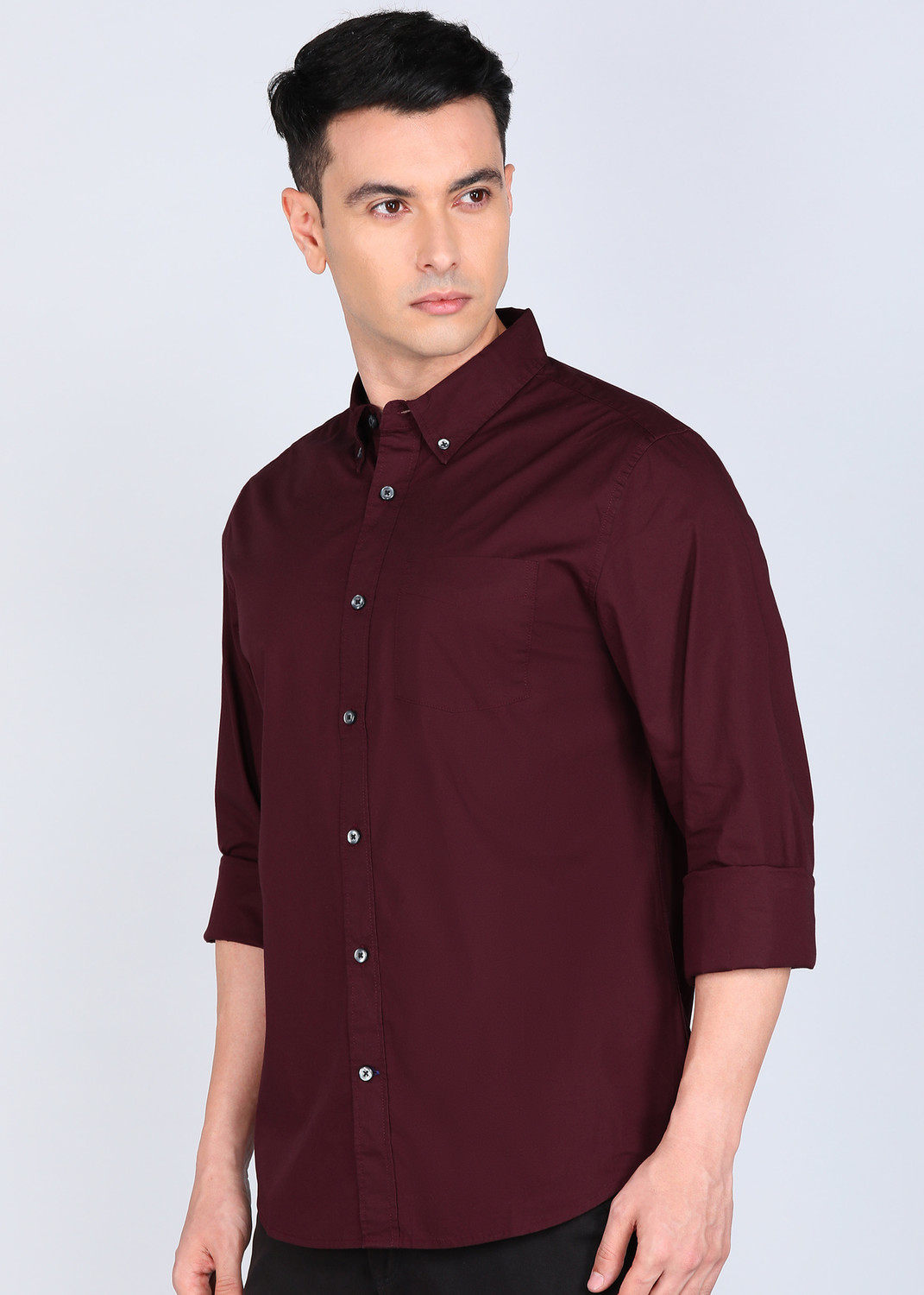 Image of GAP Men Solid Casual Red Shirt