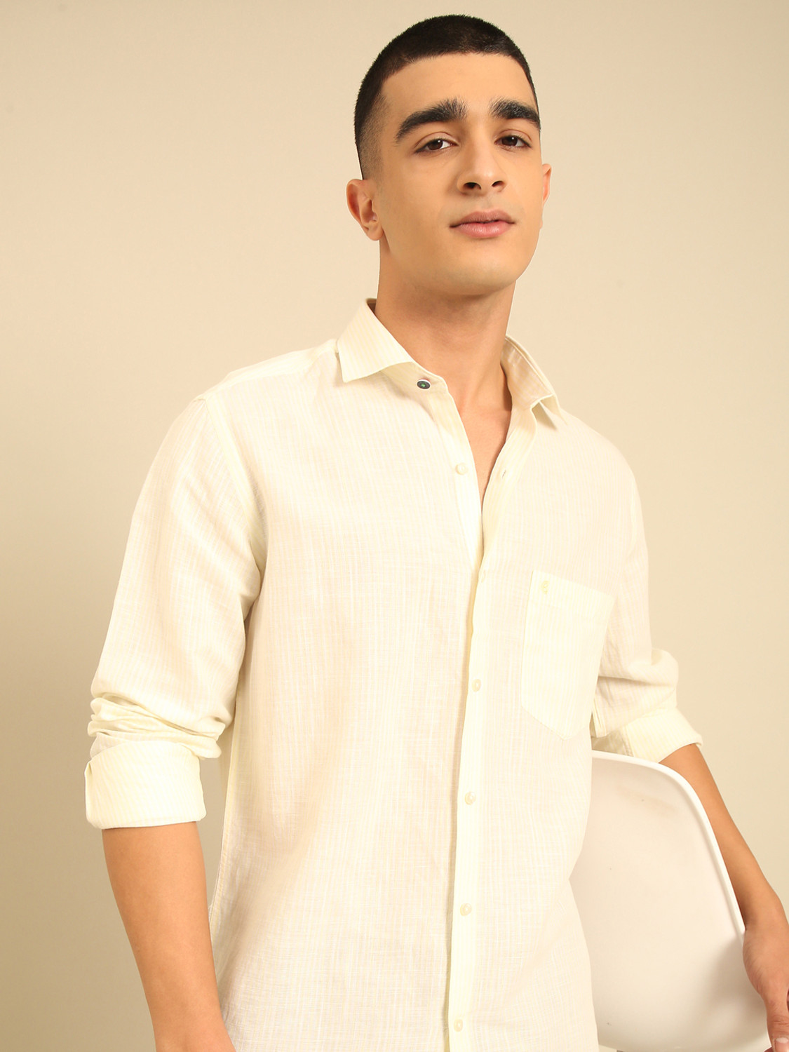Image of CAVALLO BY LINEN CLUB Men Regular Fit Solid Casual Shirt