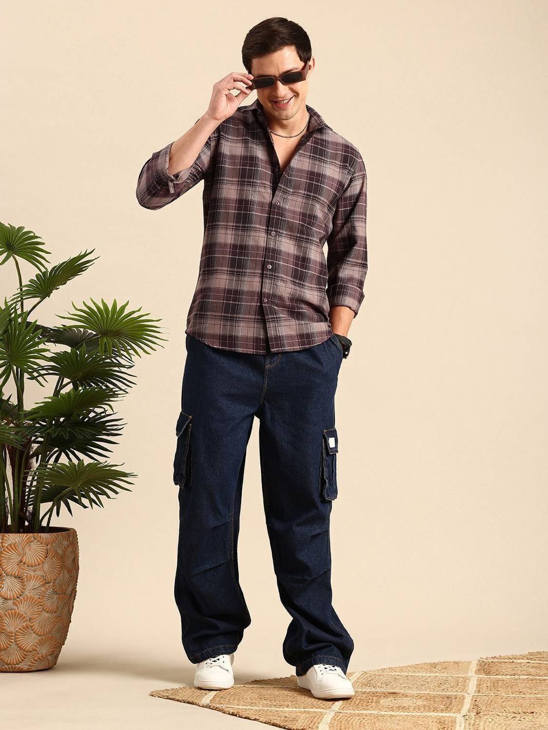 Mast & Harbour Men Checkered Casual Multicolor Shirt