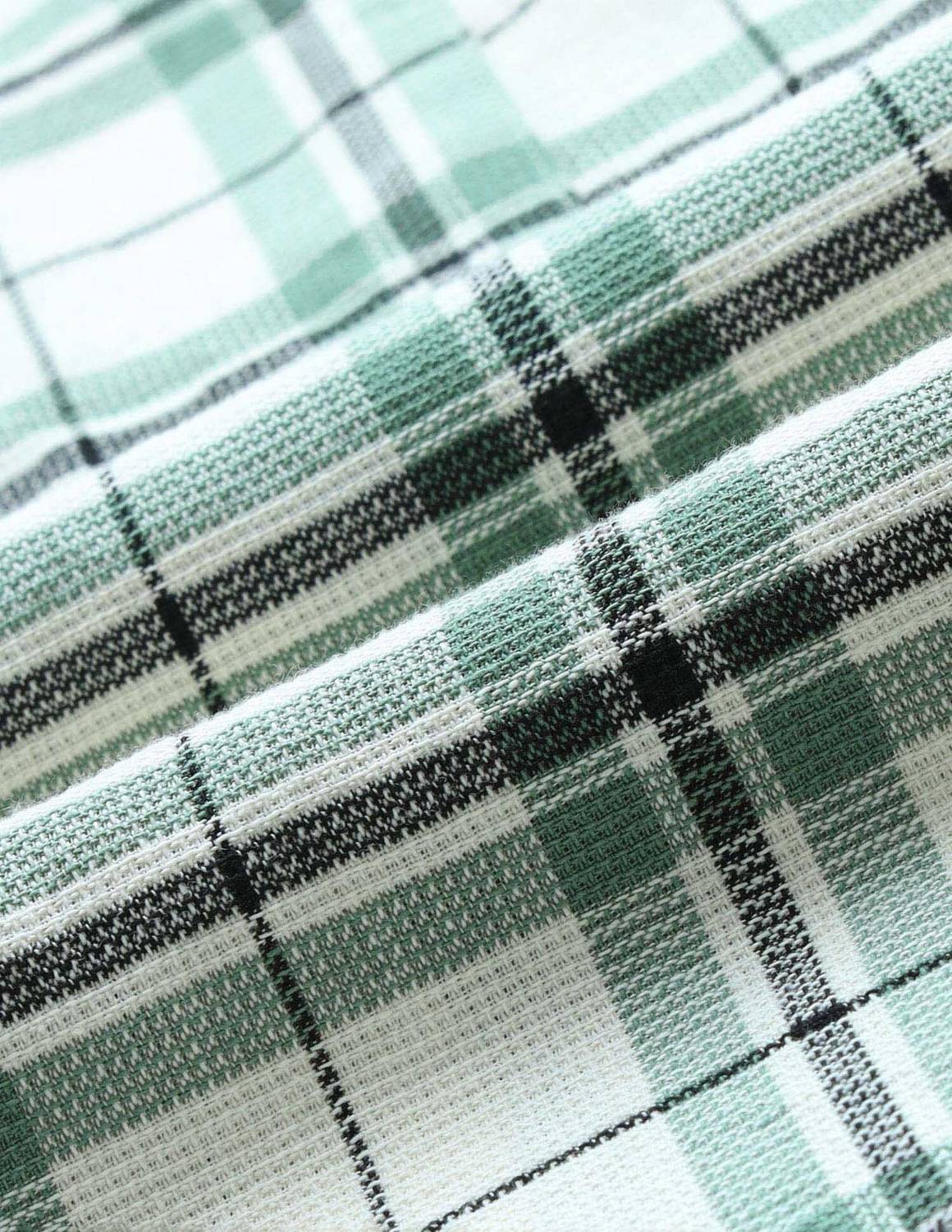 FLYING MACHINE Men Checkered Casual Green, White Shirt - Image 2