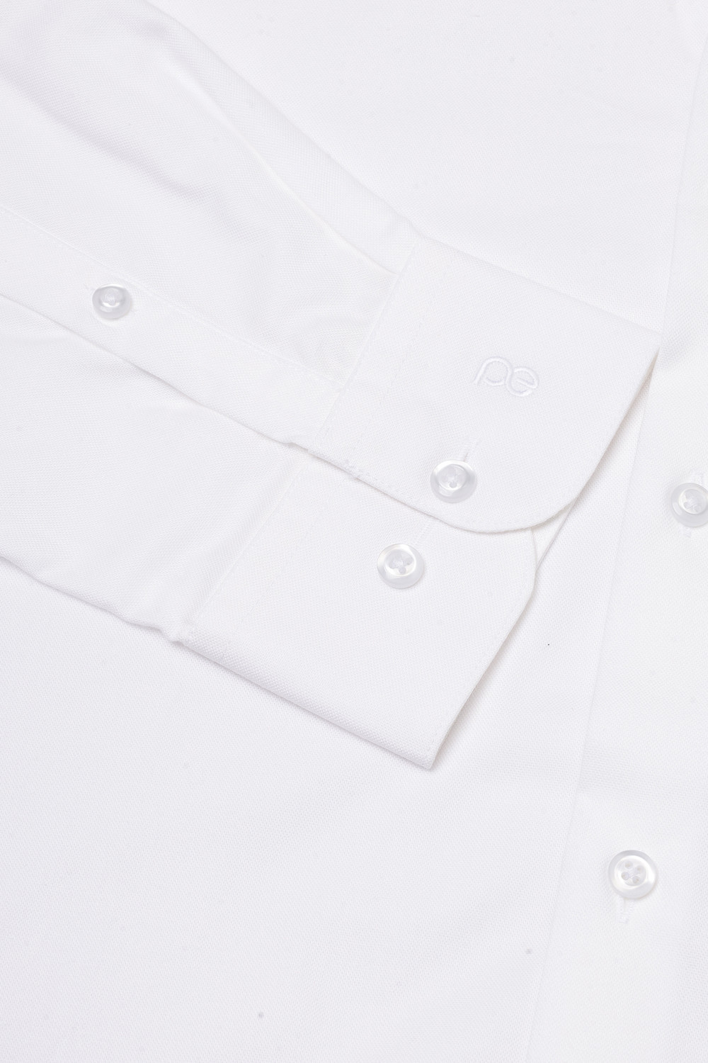 Image of PETER ENGLAND Men Solid Formal White Shirt