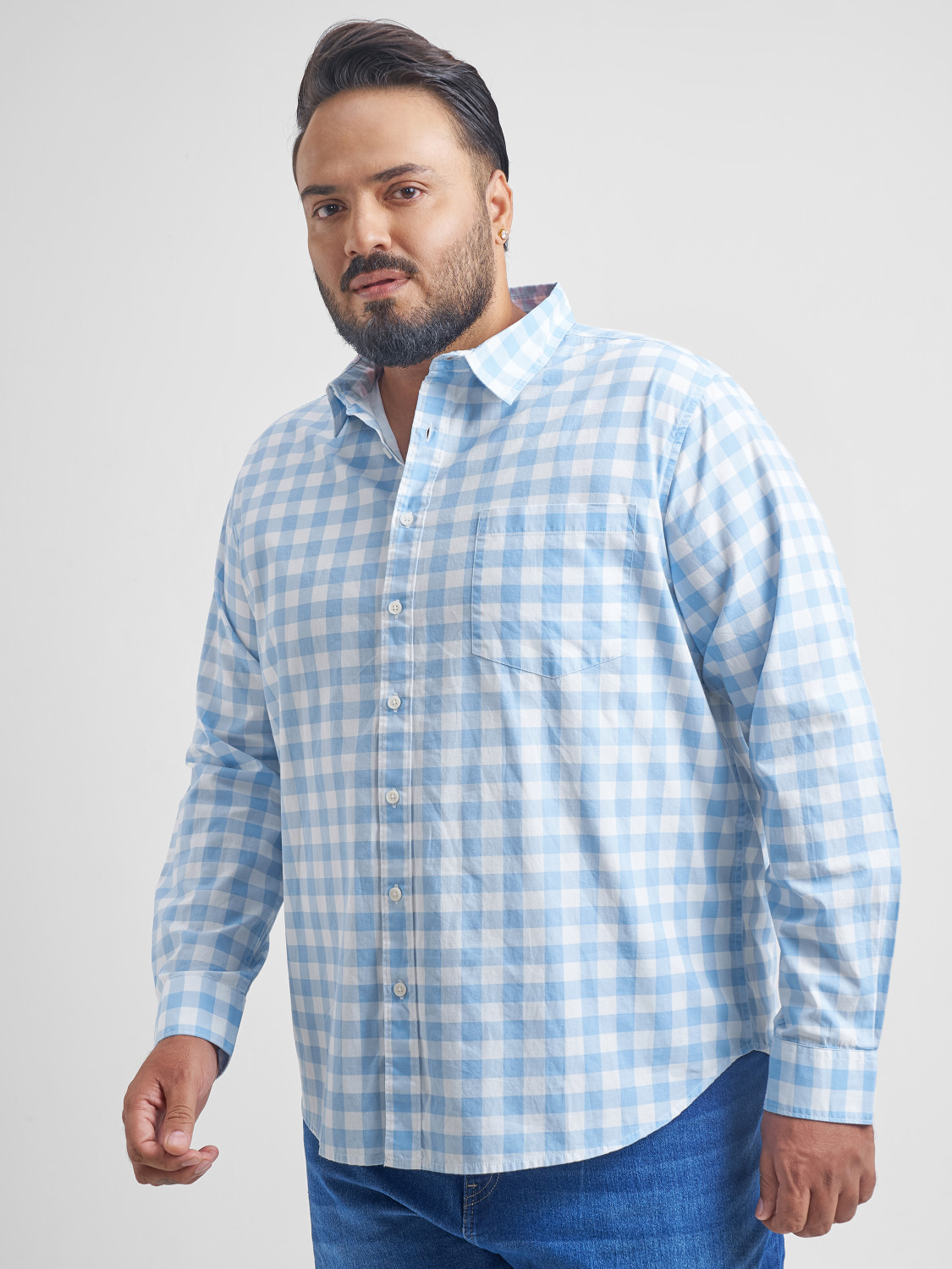 Image of HIGHLANDER Men Checkered Casual Multicolor Shirt