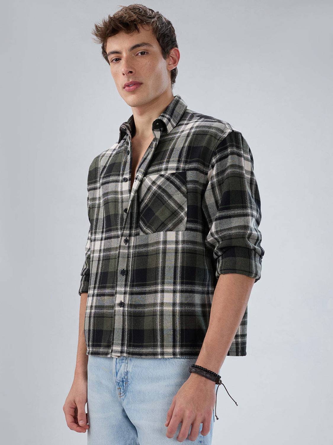 VASTRADO Men Checkered Multicolor Shirt - Image 5