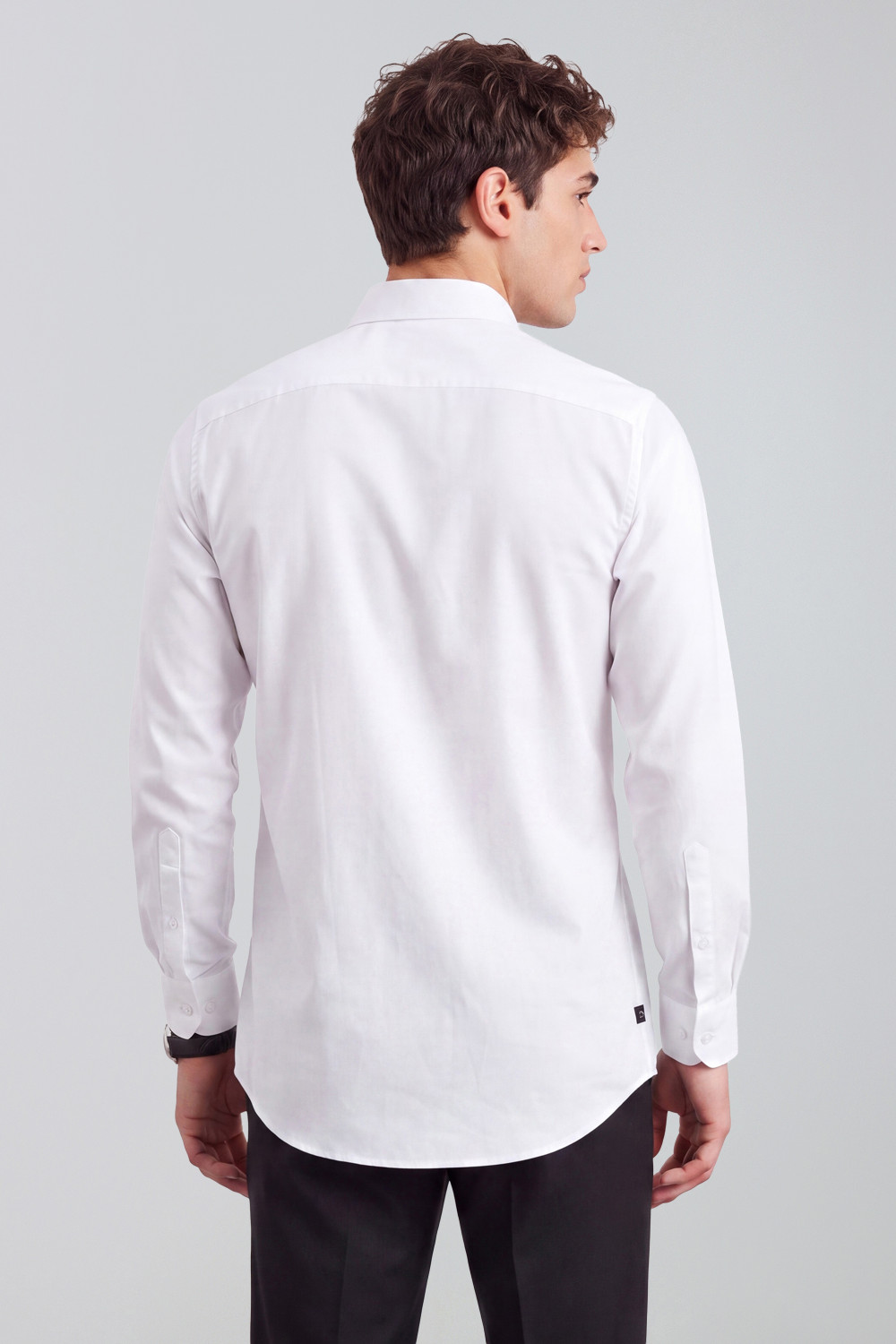 Image of PETER ENGLAND Men Solid Formal White Shirt