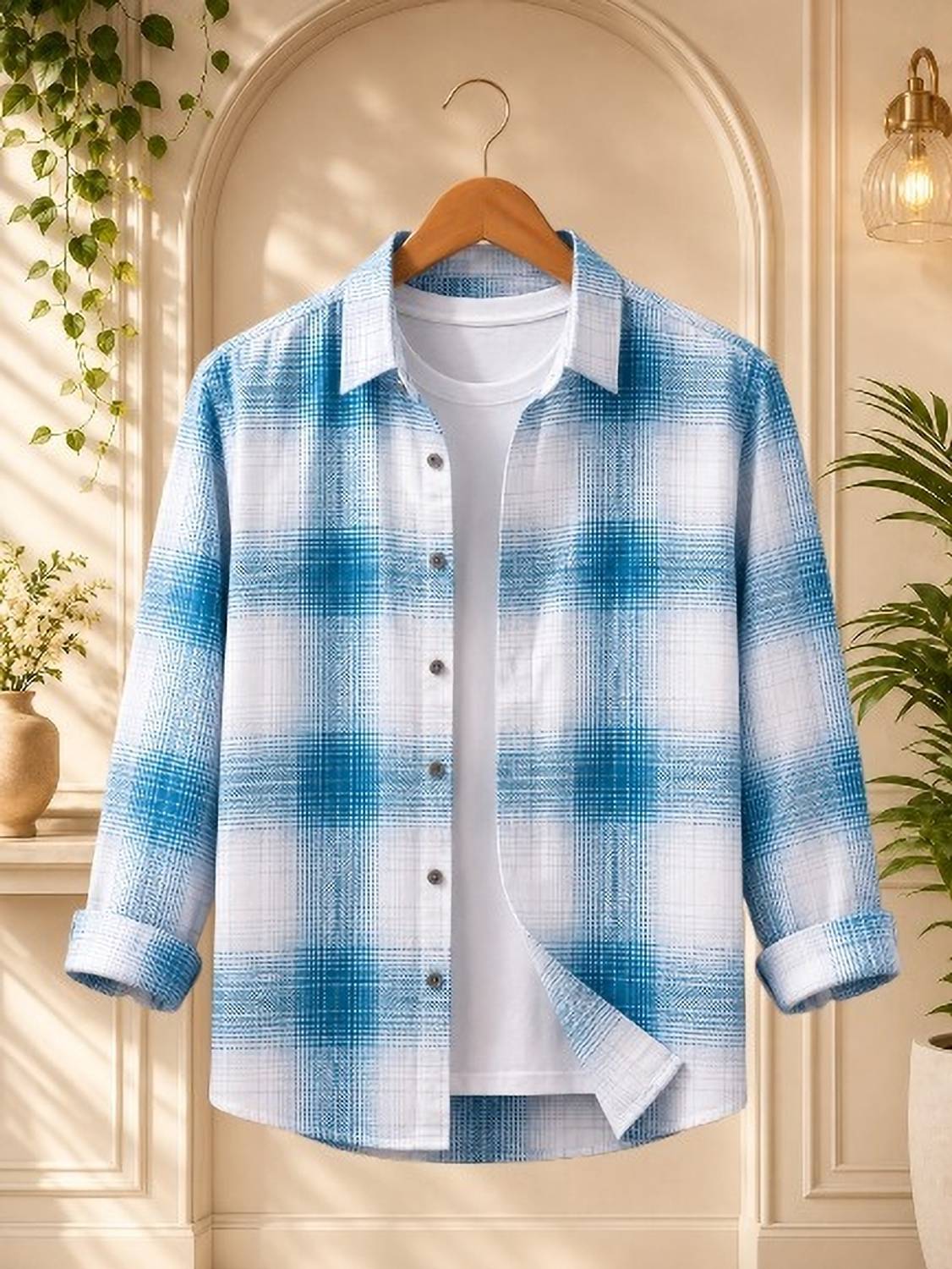 Black Deer Men Checkered Multicolor Shirt - Image 1