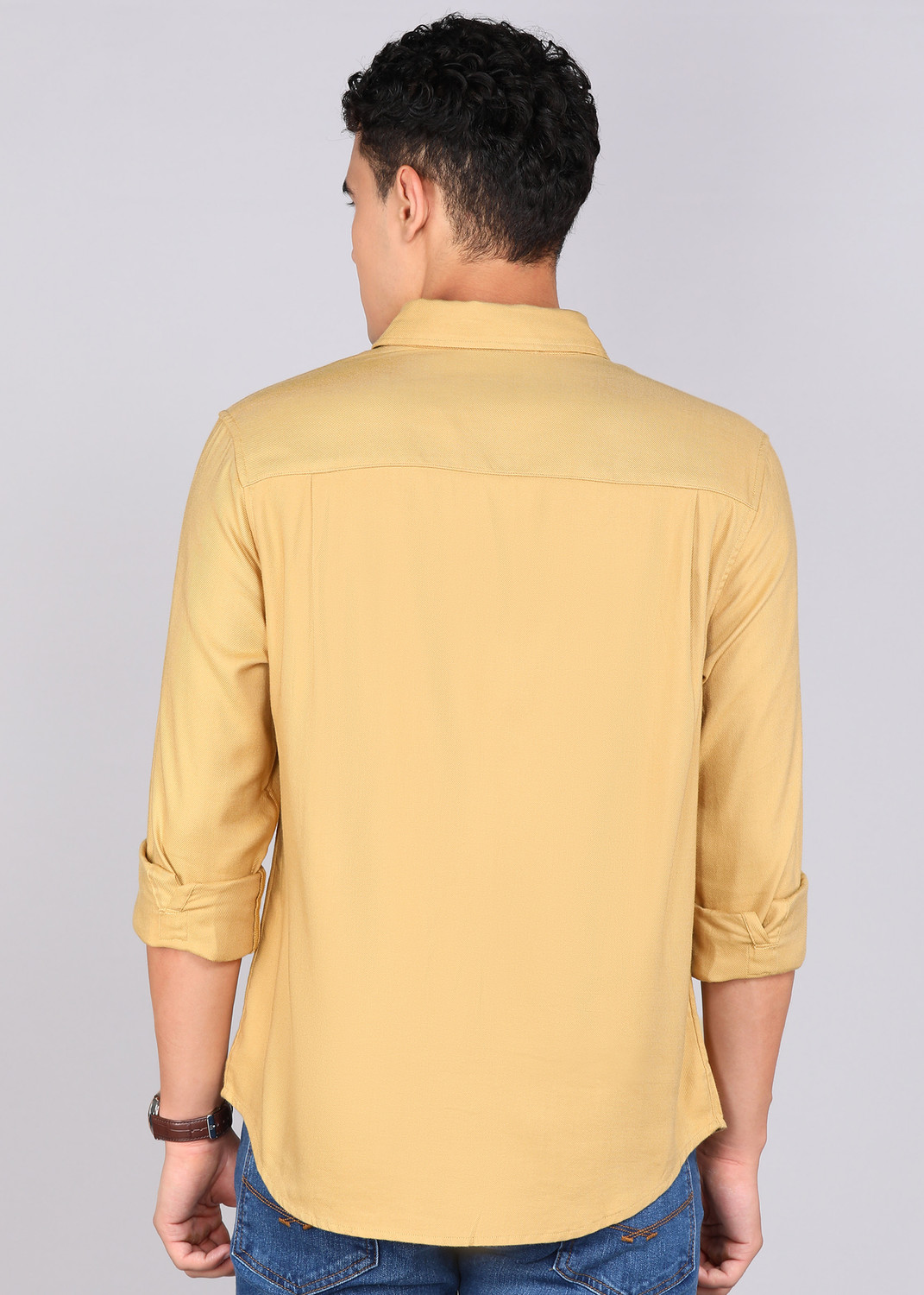 Image of LEVI'S Men Solid Casual Brown Shirt