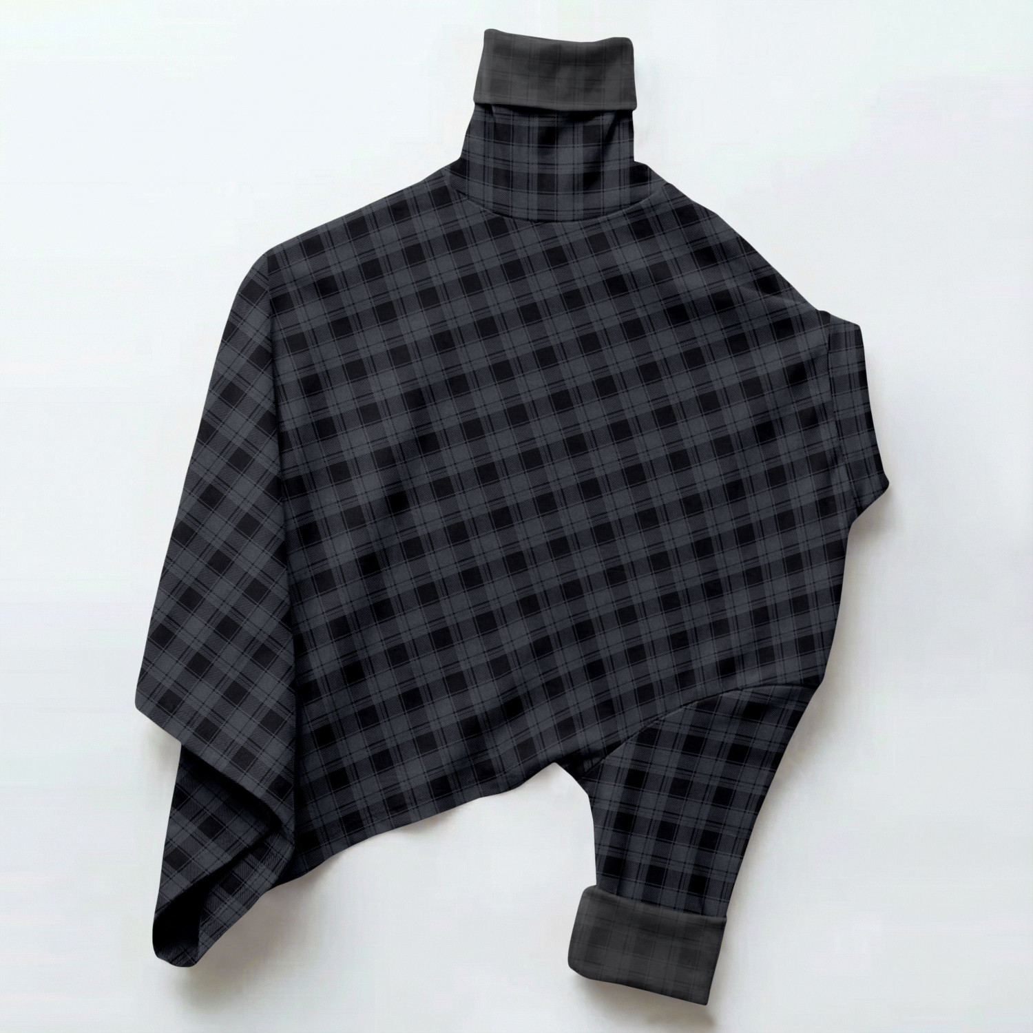 Image of vdlooks Men Checkered Casual Grey Shirt