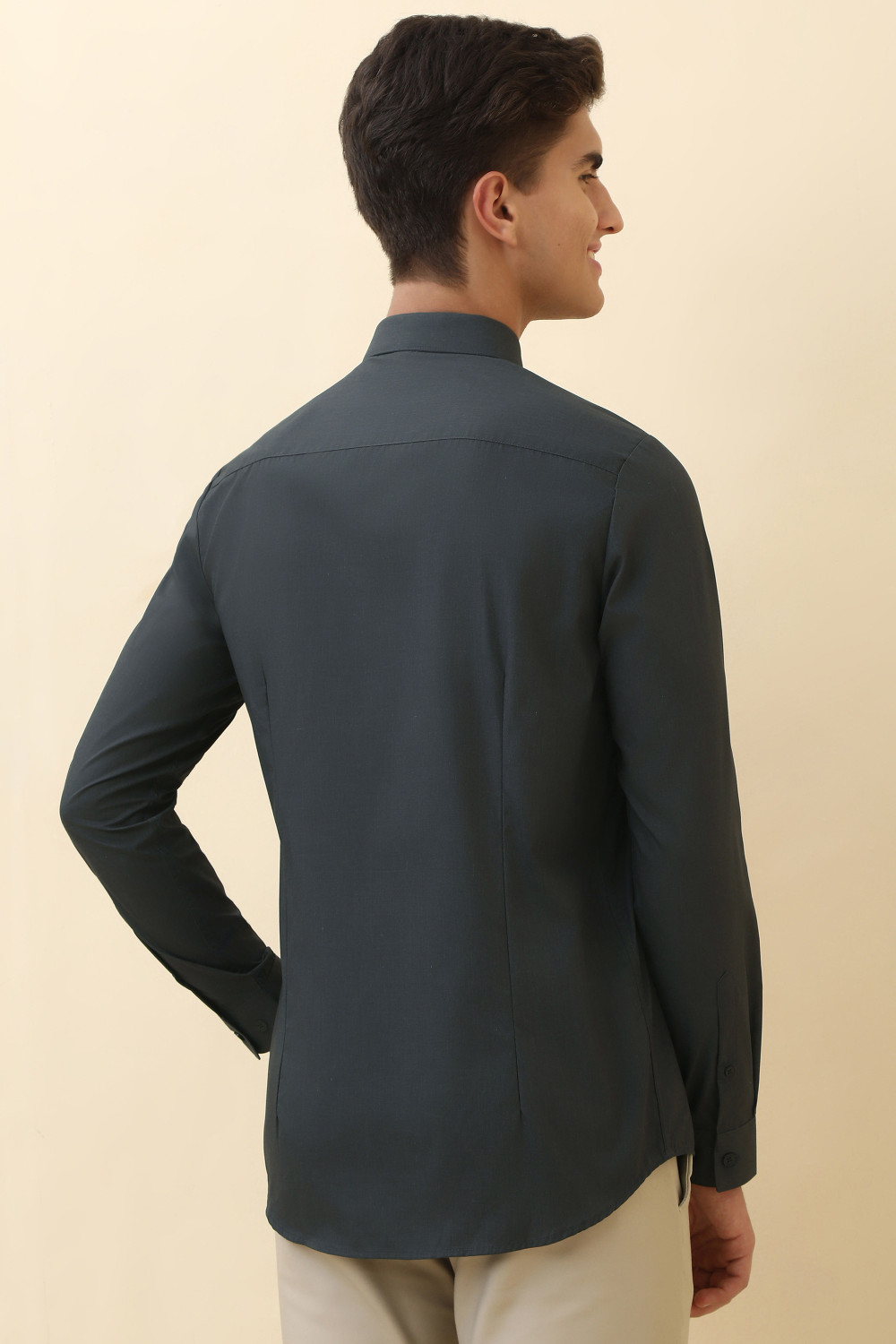 Image of Allen Solly Men Solid Casual Multicolor Shirt