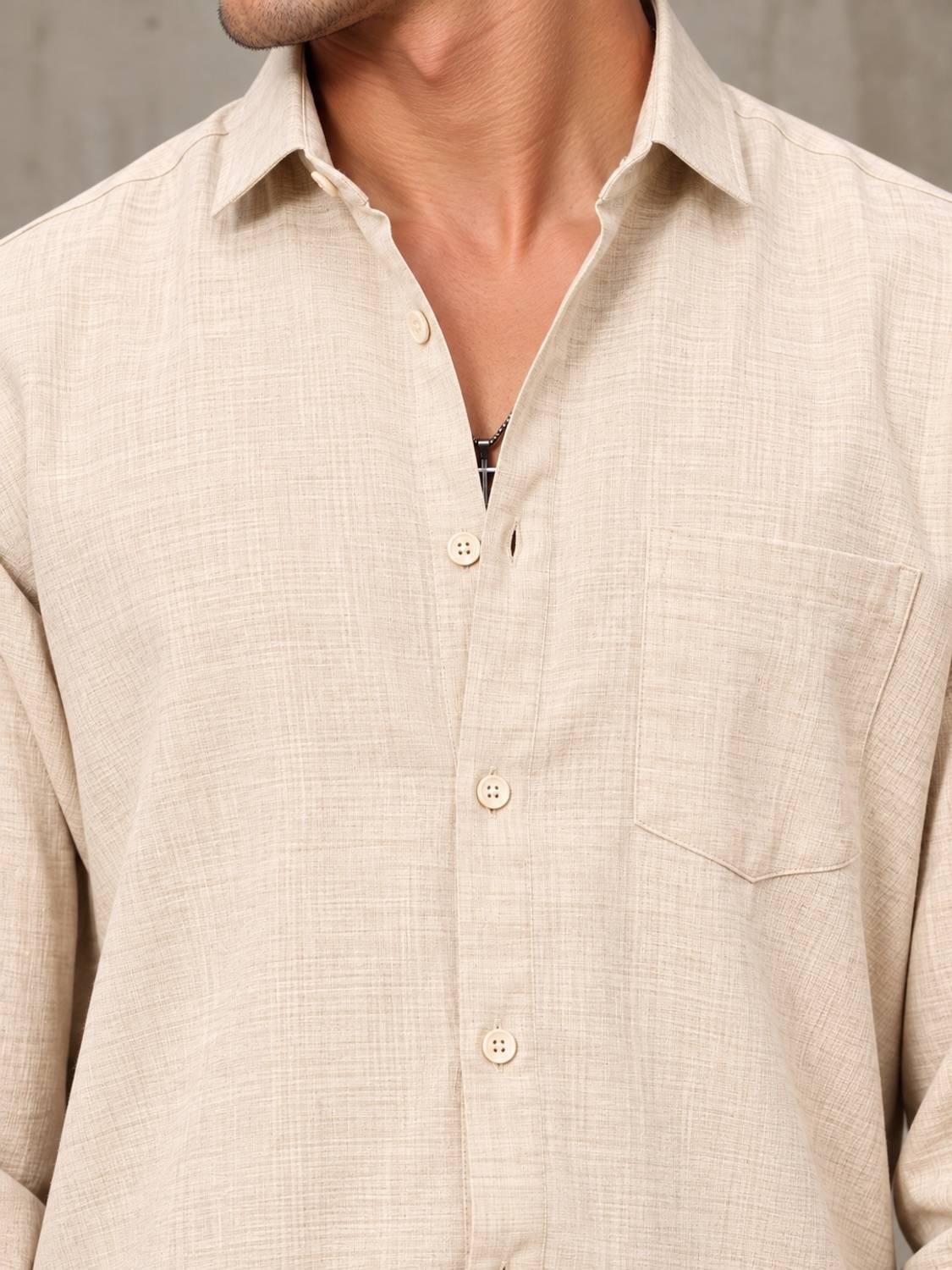 Roadster Men Beige Casual Shirt - Image 4