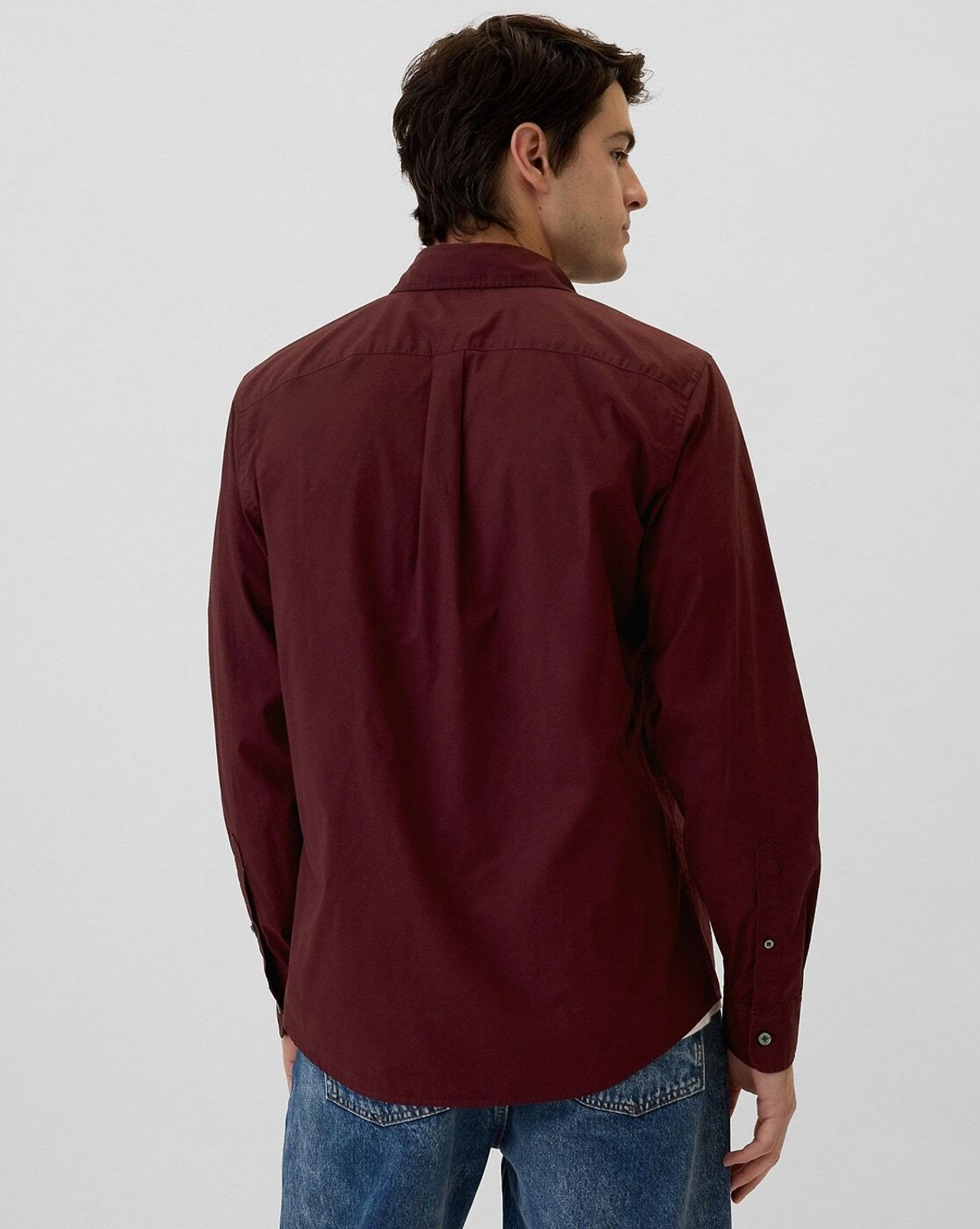 Image of GAP Men Solid Casual Red Shirt