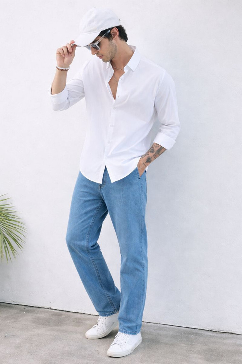 Image of Clothisto Men Striped Casual White Shirt