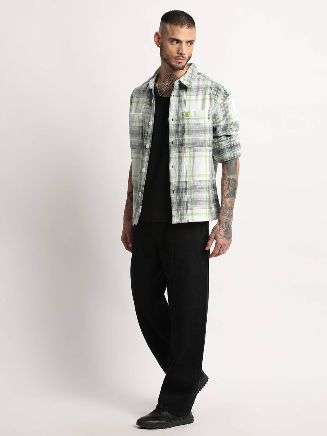 THE BEAR HOUSE Men Checkered Casual Multicolor Shirt - Image 5