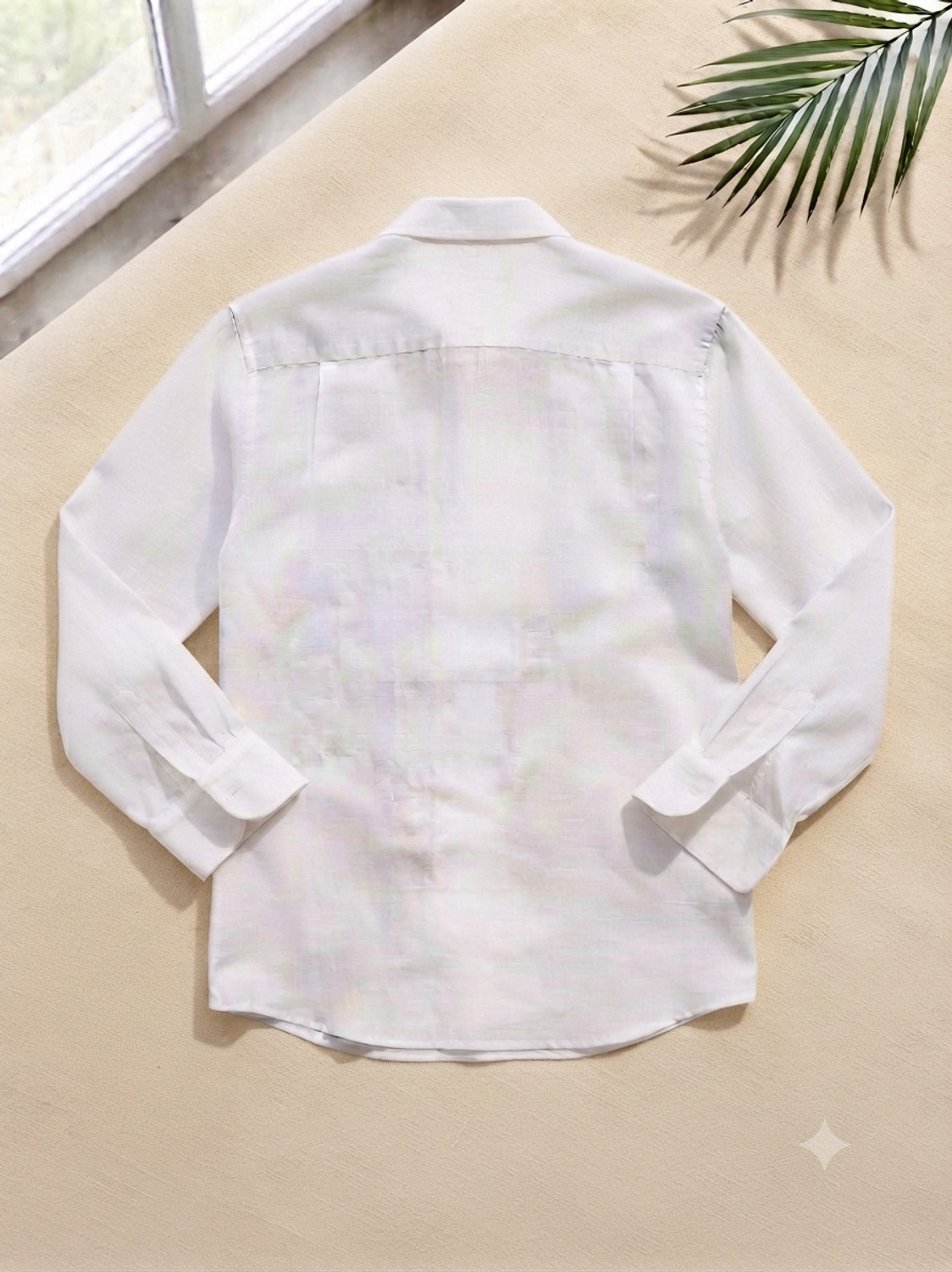 Image of DRAISIO Men Embroidered Casual White Shirt