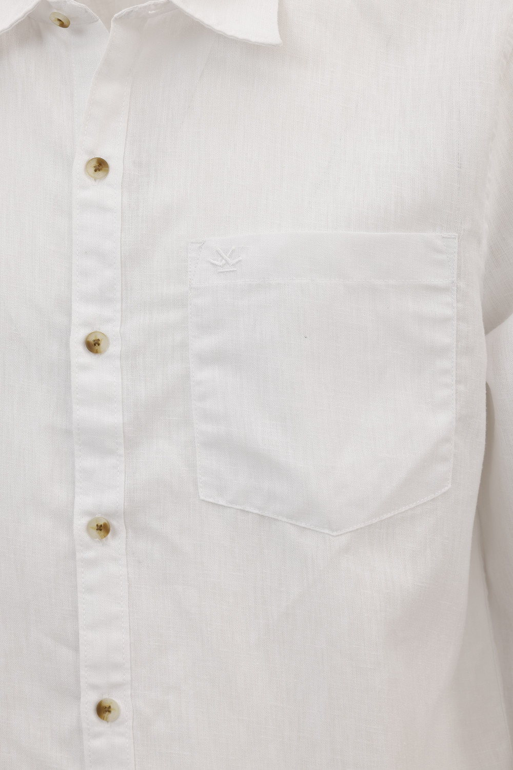 Image of WROGN Men Solid Casual White Shirt