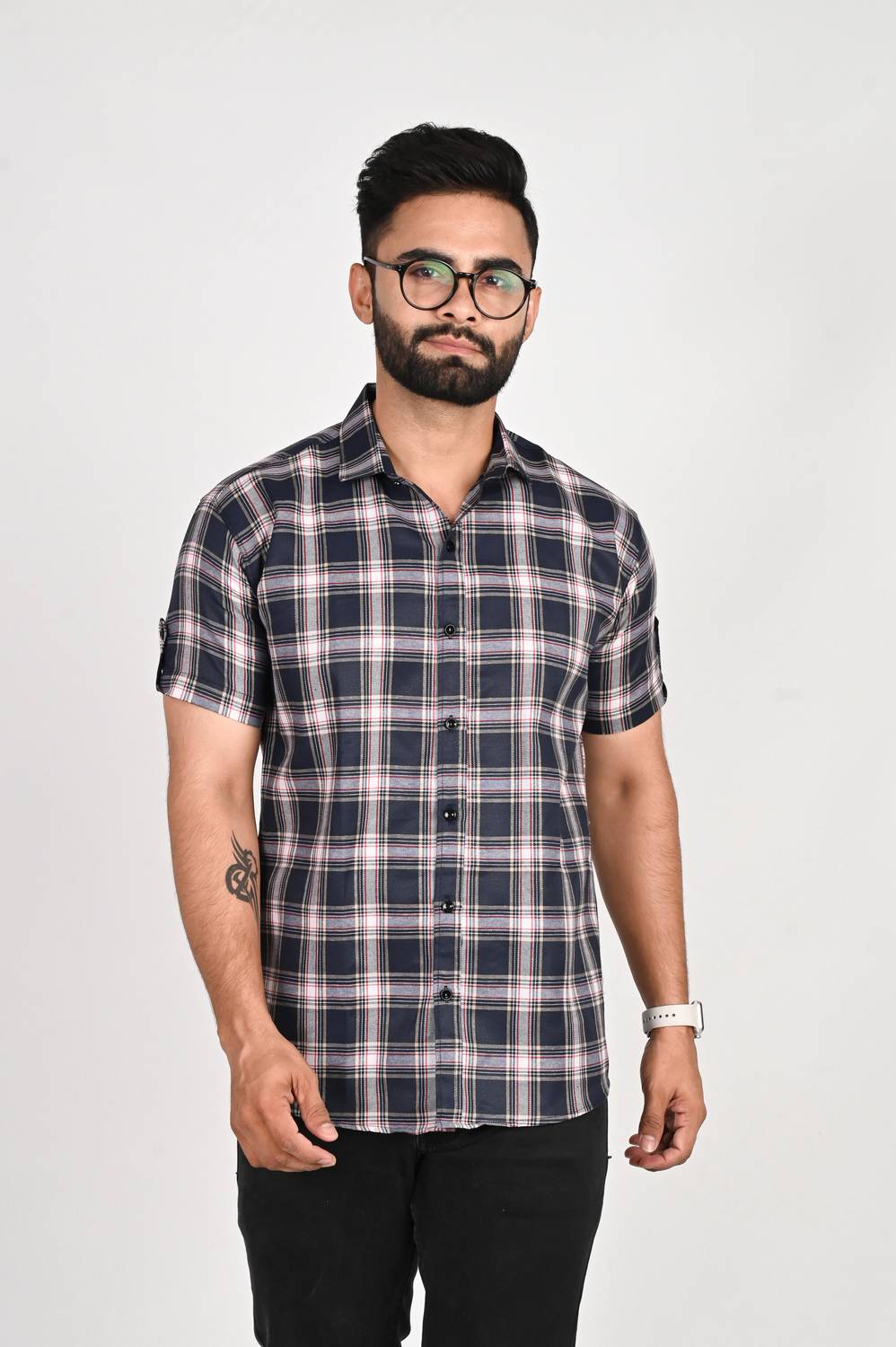 Dark Age Men Checkered Casual Multicolor Shirt