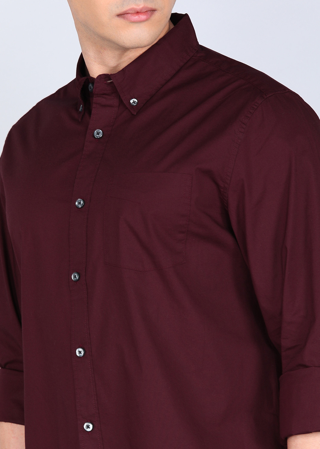 Image of GAP Men Solid Casual Red Shirt