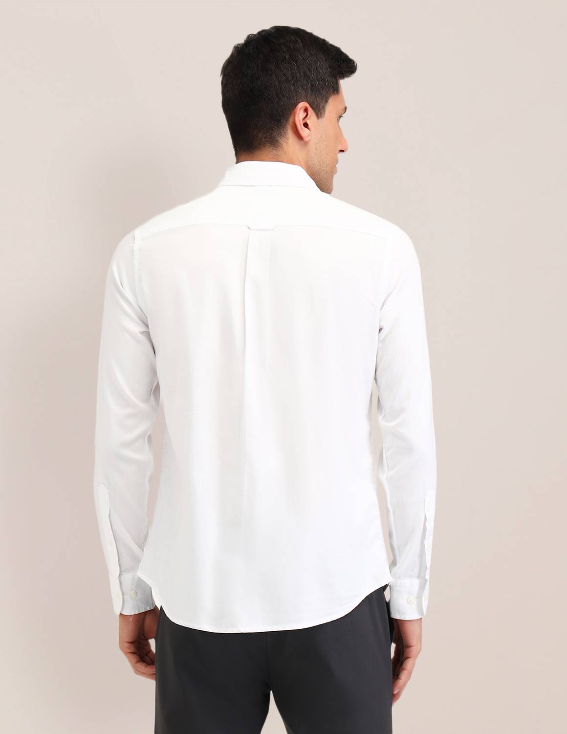 U.S. POLO ASSN. Men Striped Casual White Shirt - Image 5