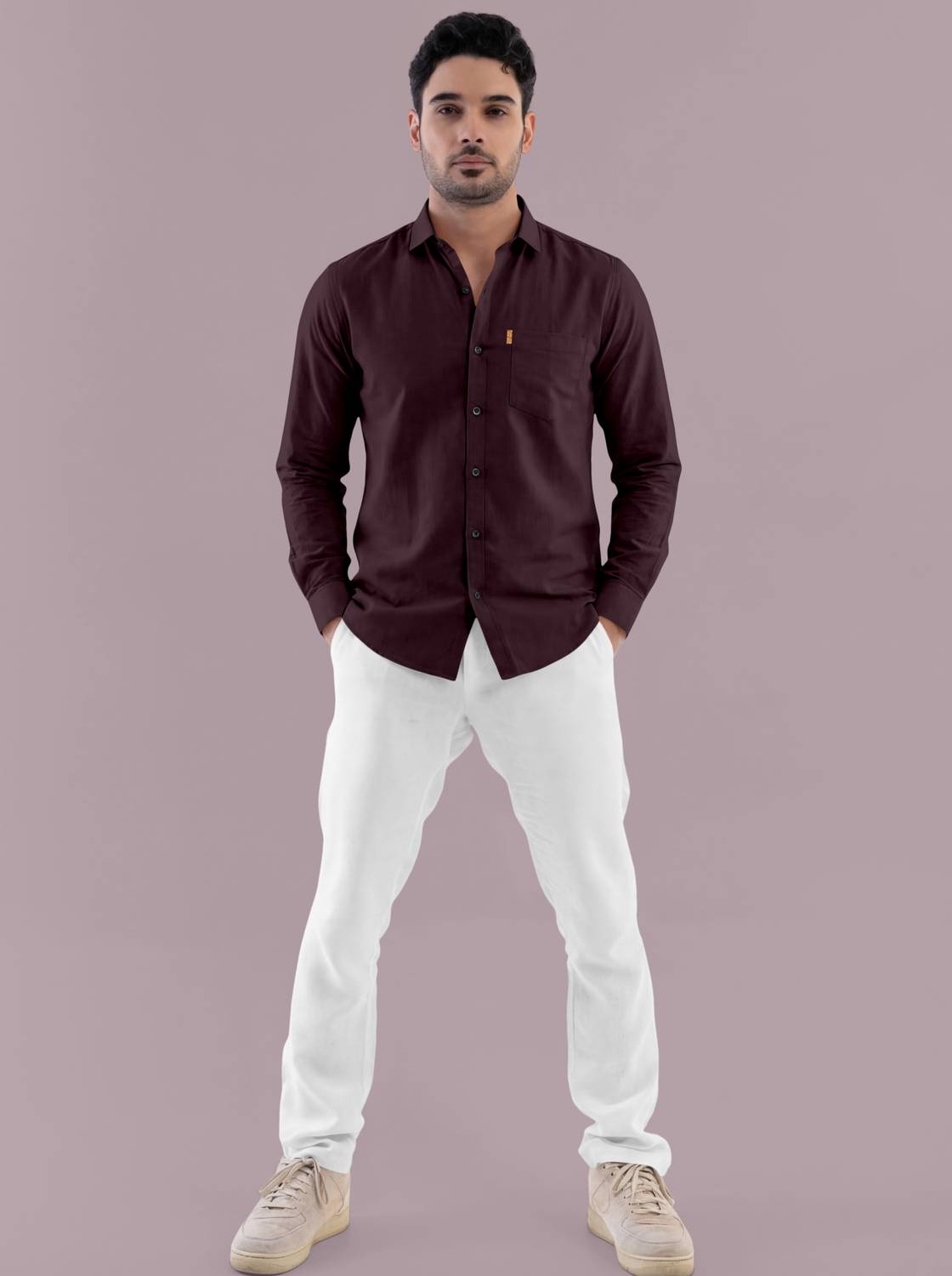 szn Men Regular Fit Solid Casual Shirt - Image 4