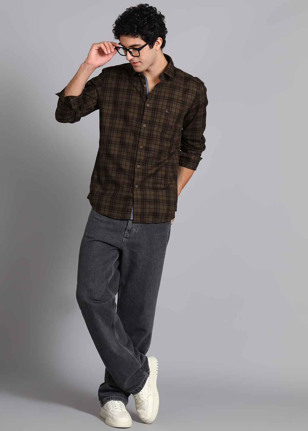 Image of PARX Men Checkered Casual Multicolor Shirt