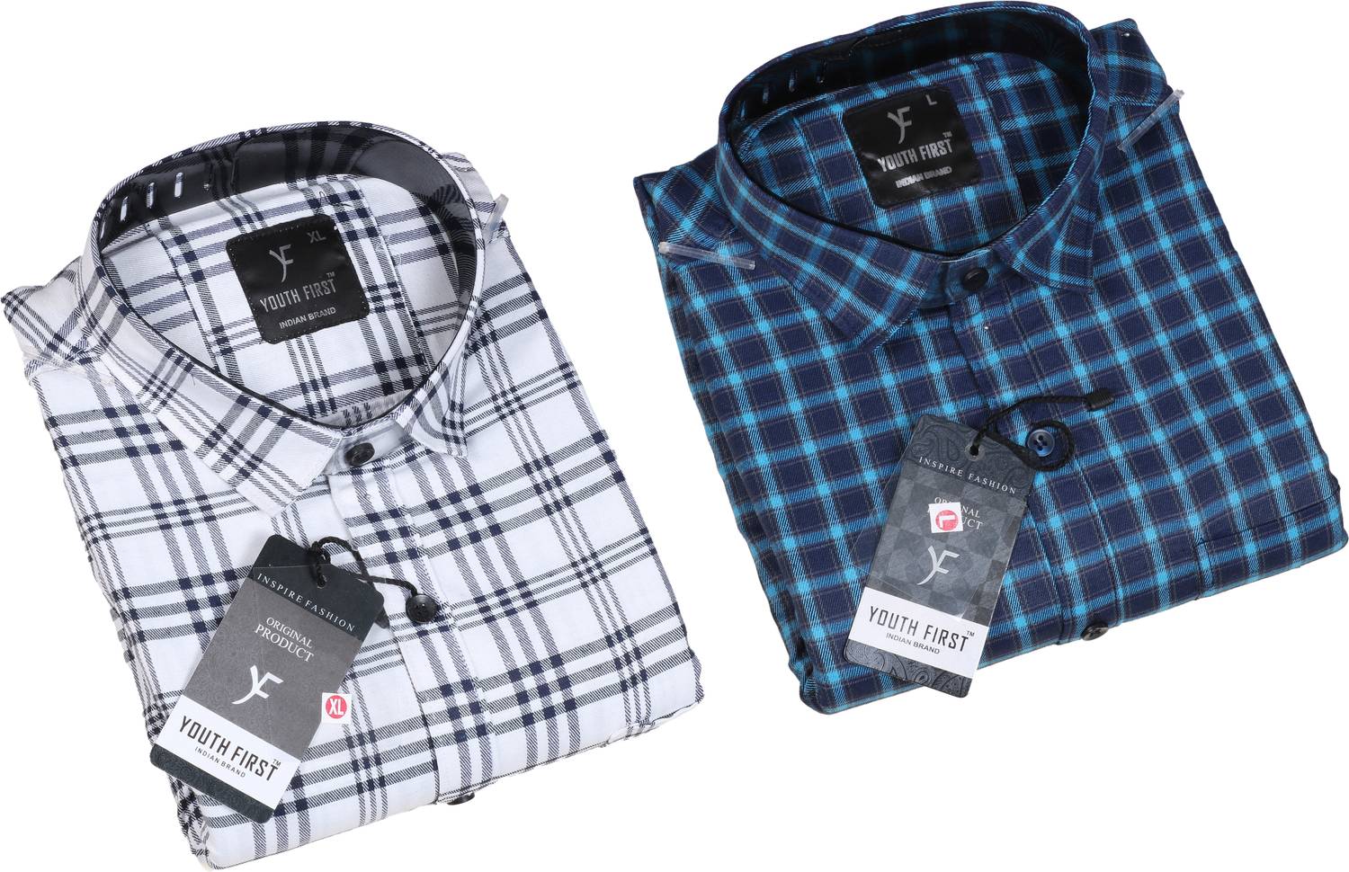 youth first Men Regular Fit Checkered Spread Collar Casual Shirt