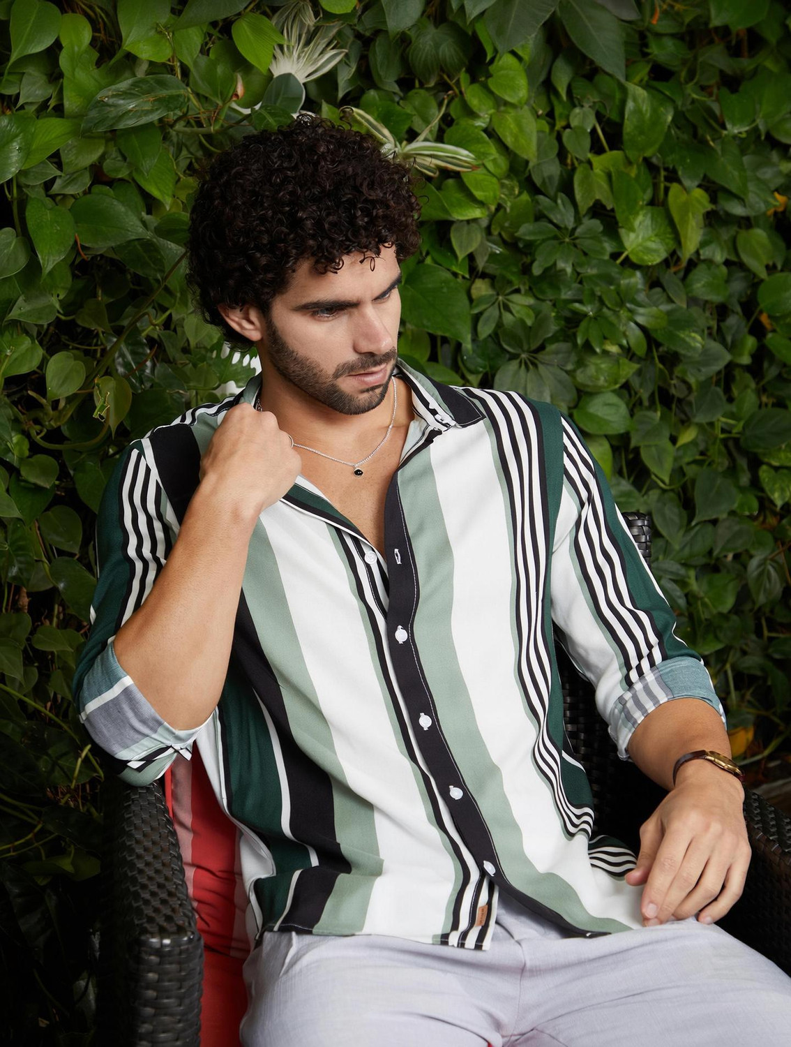 Image of CAMPUS SUTRA Men Solid Casual Multicolor Shirt