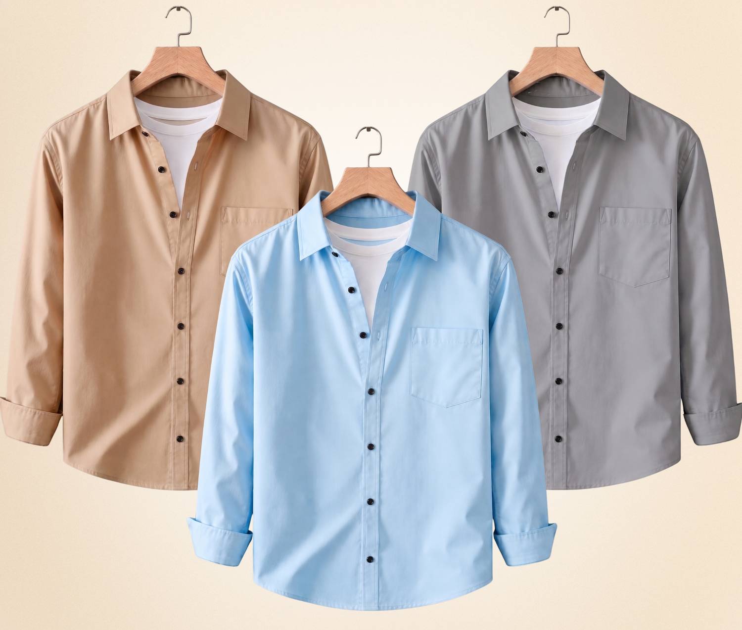 Colix Men Multicolor Casual Shirt Pack of 3 - Image 1