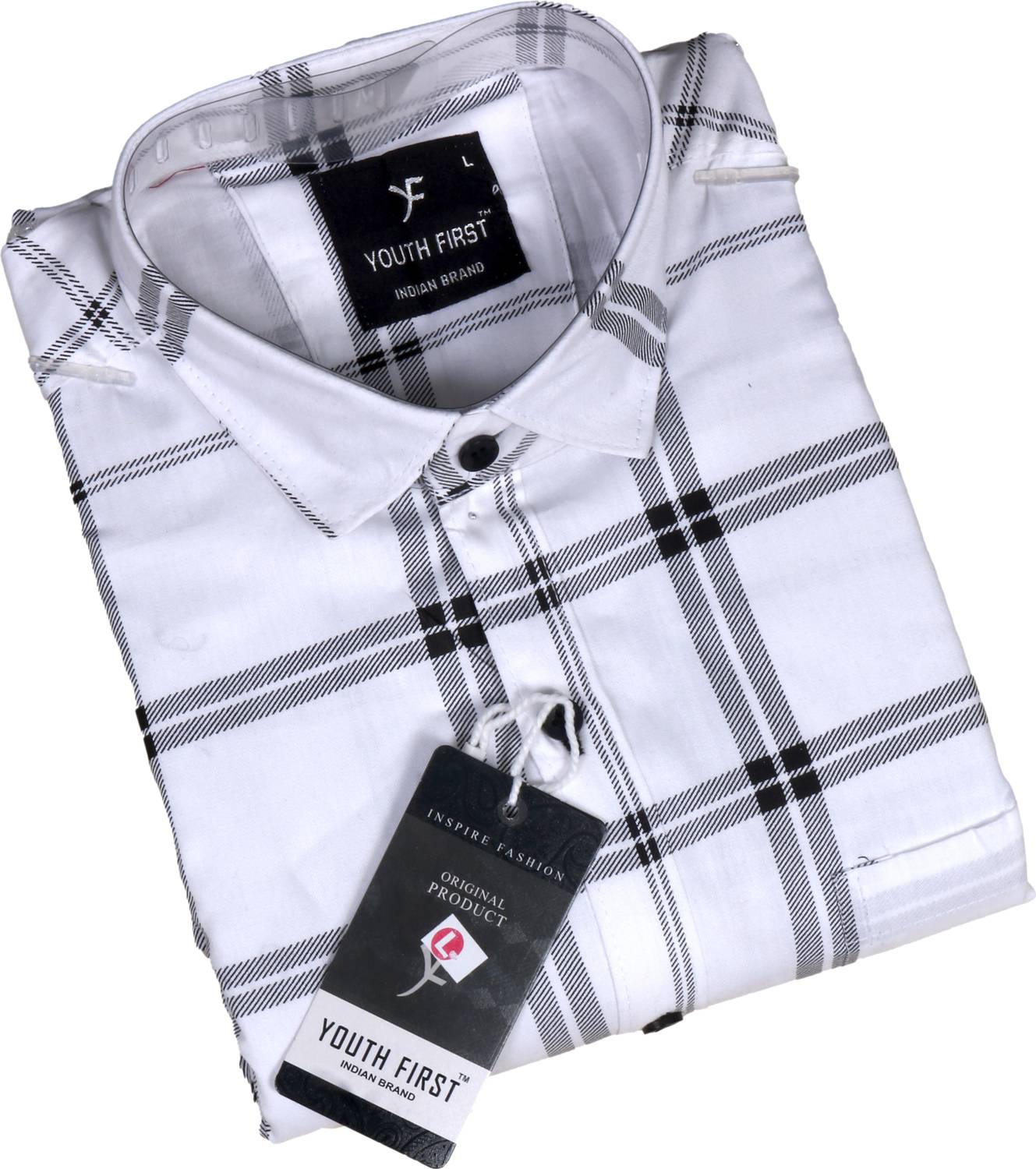 youth first Men Regular Fit Checkered Spread Collar Casual Shirt