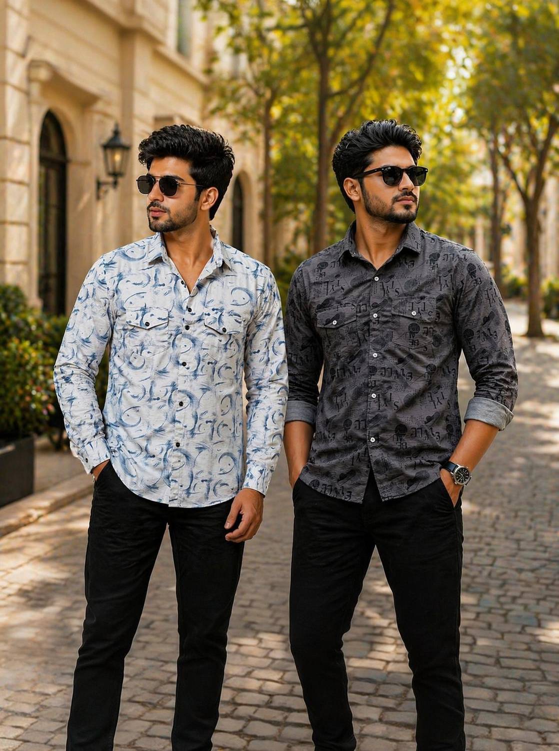 Agrawalneetesh Men Printed Casual Multicolor Shirt