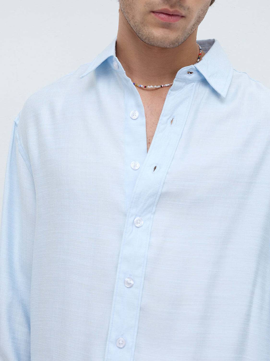 VASTRADO Men Blue Casual Shirt - Image 3