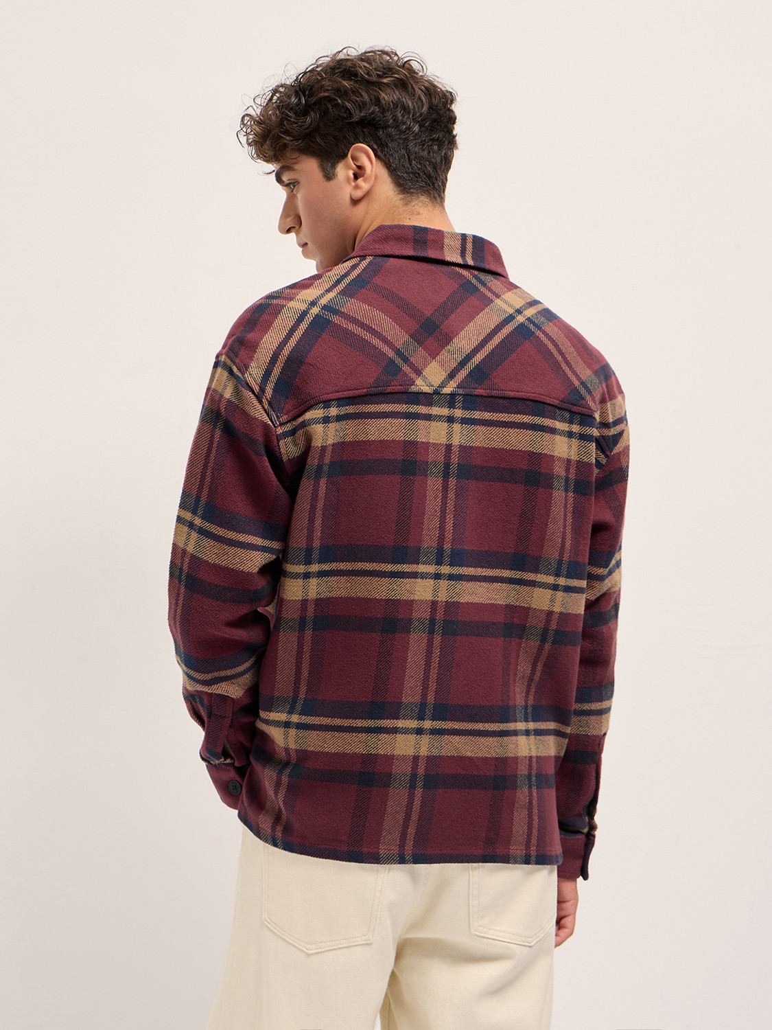 Image of THE BEAR HOUSE Men Checkered Casual Multicolor Shirt