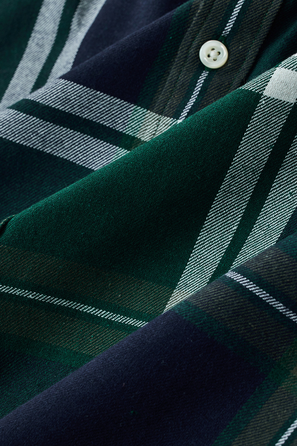 Image of Snitch Men Checkered Casual Dark Green Shirt