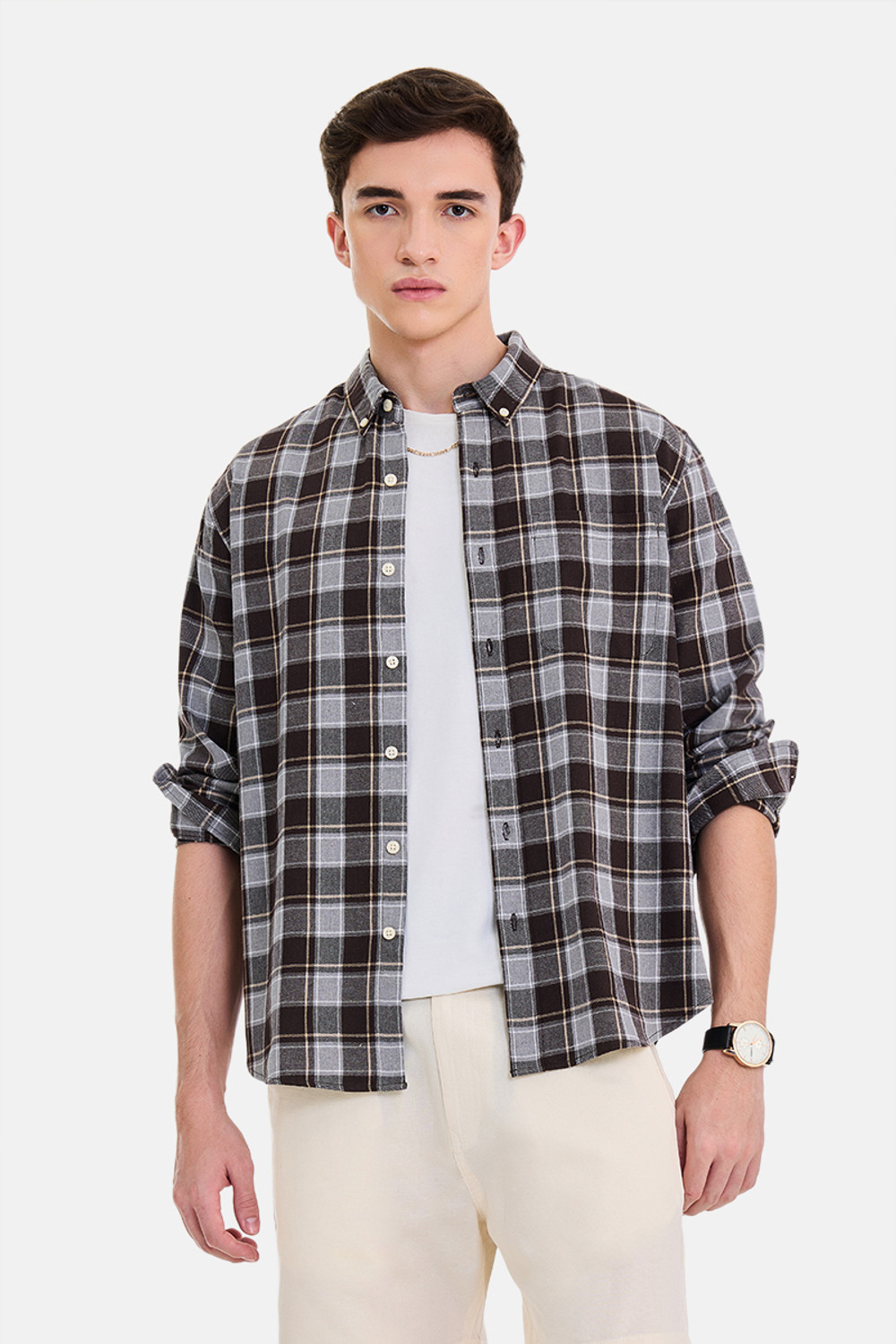 Image of Snitch Men Checkered Casual Multicolor Shirt
