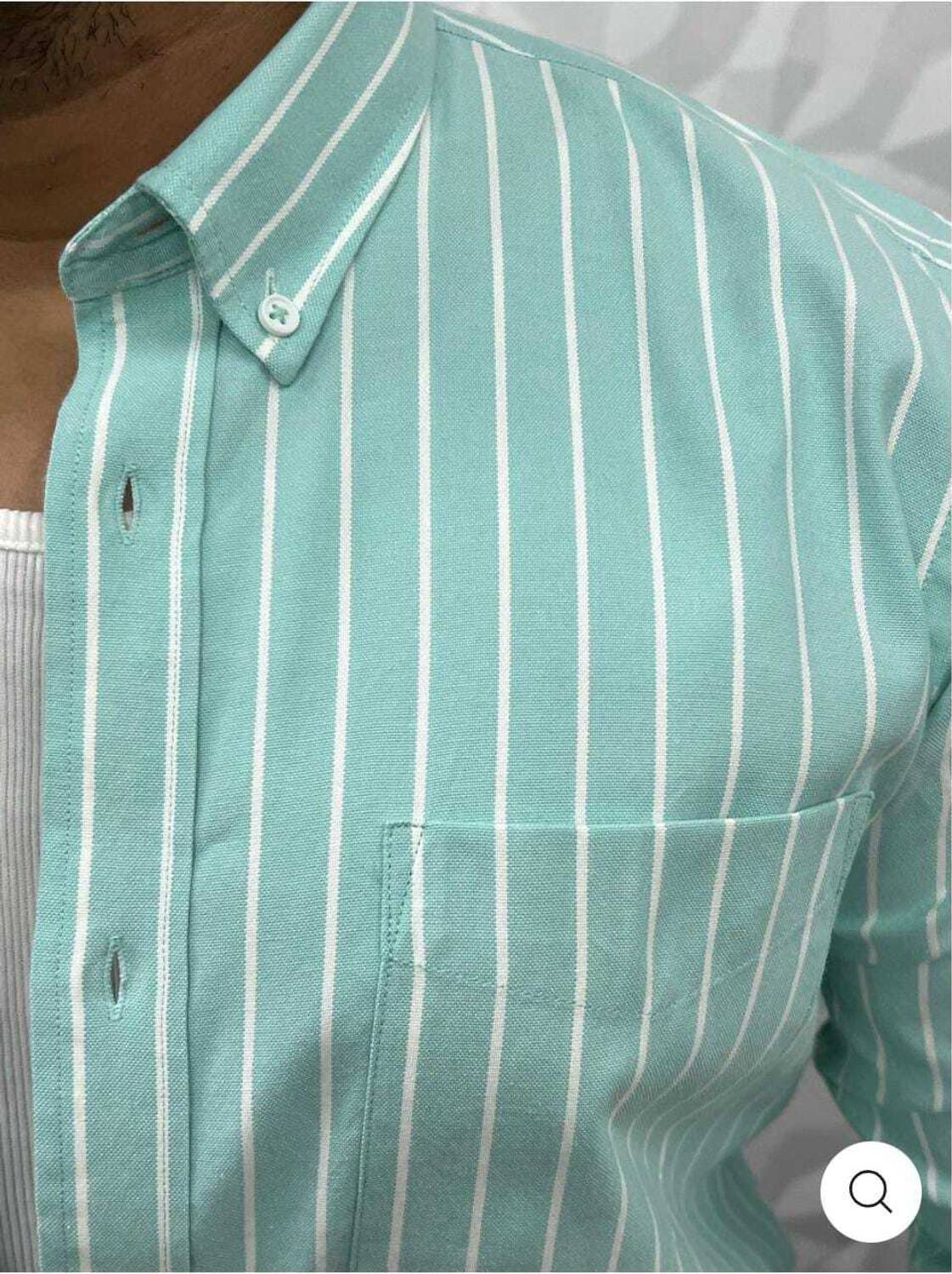 Spirit Men Yellow Striped Formal Shirt - Image 3