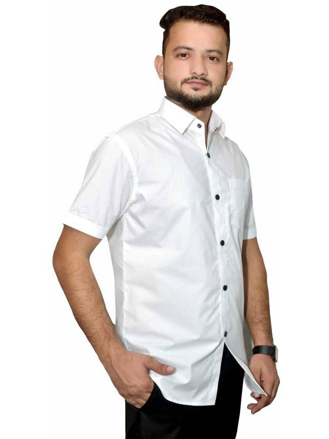 AL-Crease Men Slim Fit Solid Casual Shirt