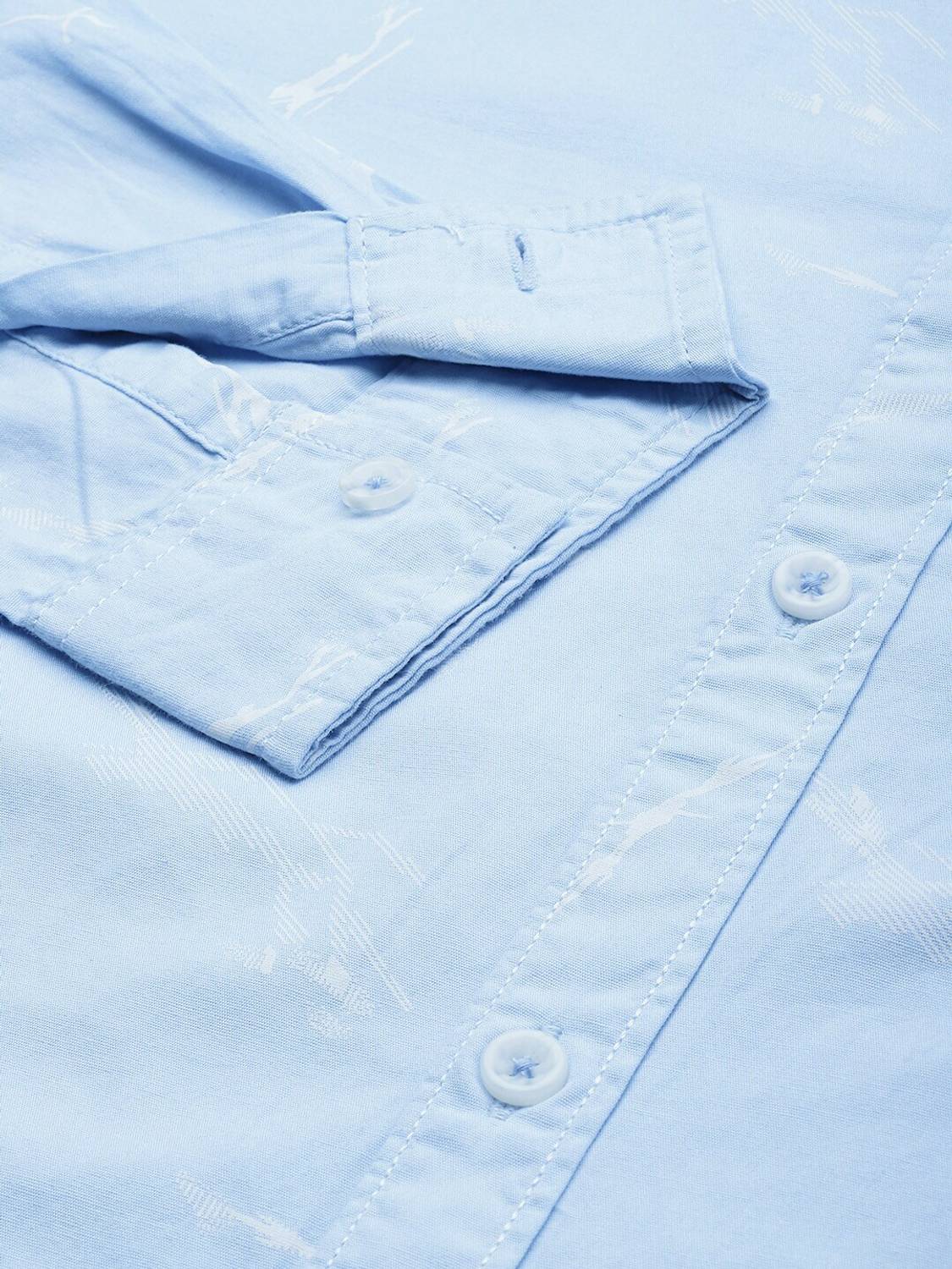 The Indian Garage Co. Men Light Blue Shirt - Image 3