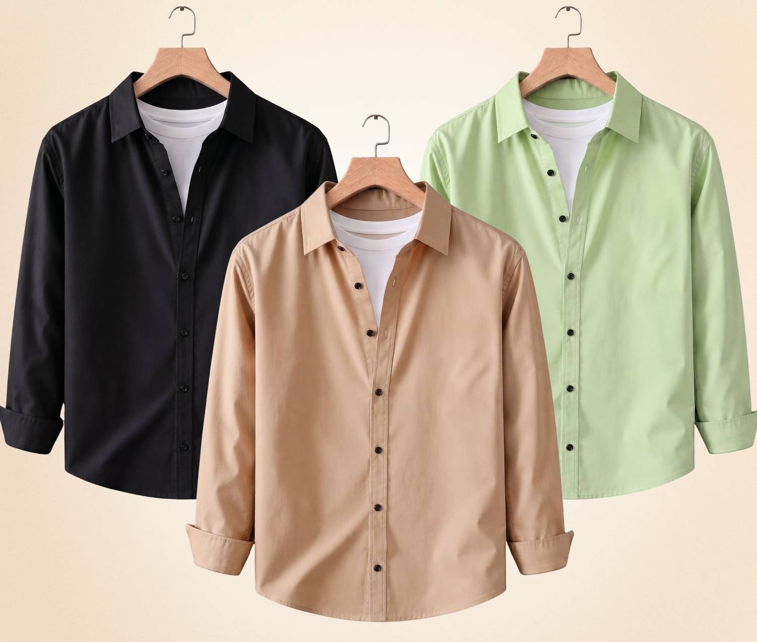 Colix Men Multicolor Casual Shirt Pack of 3 - Image 1