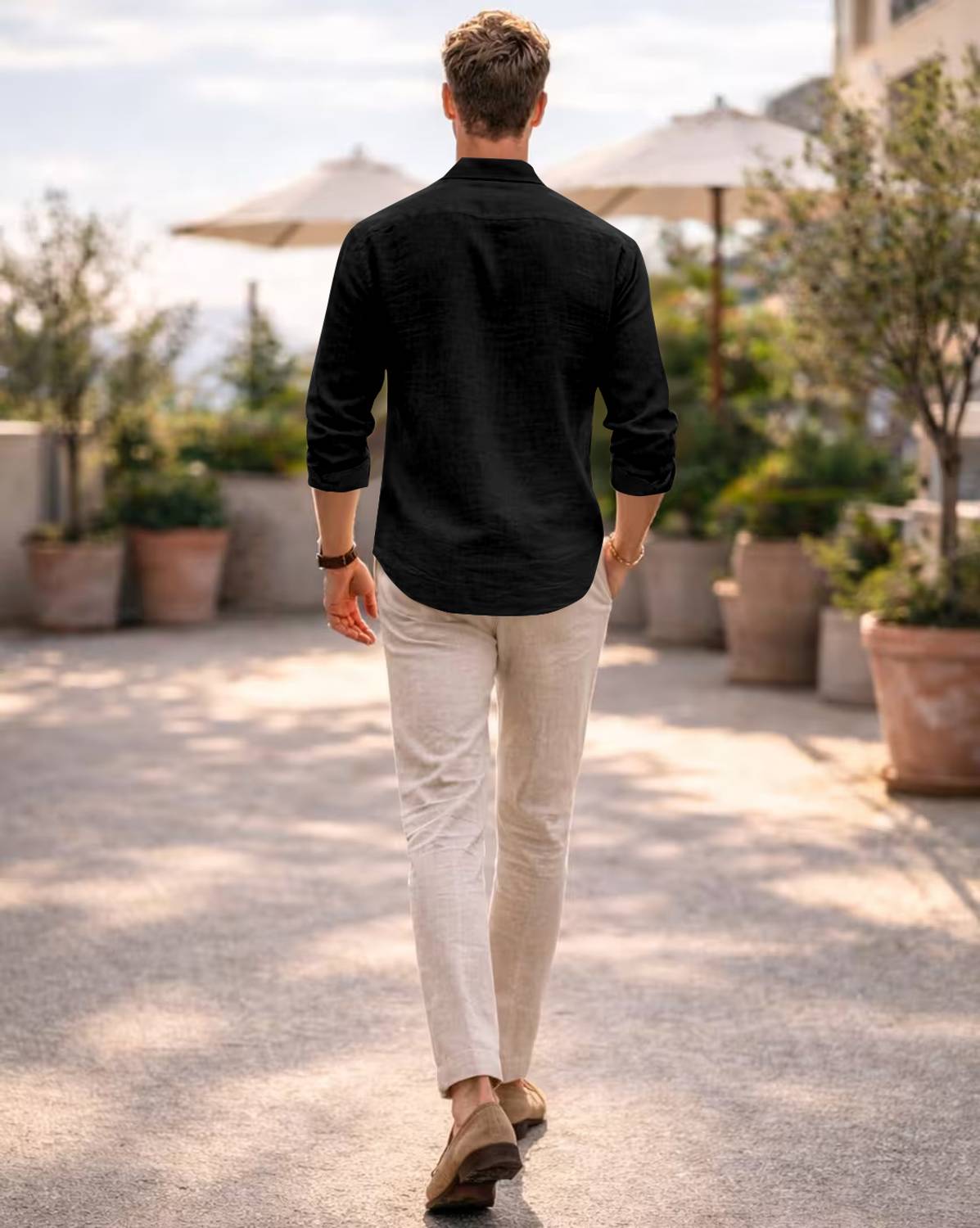 javier Men Black Casual Shirt - Image 2
