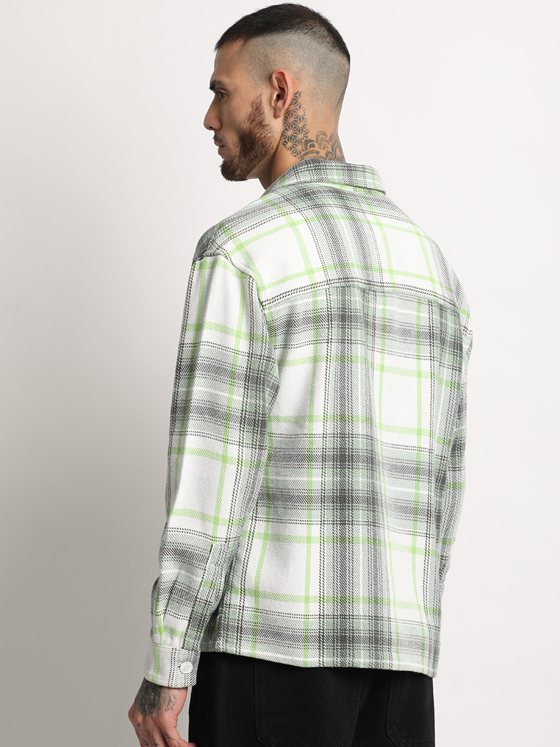Image of THE BEAR HOUSE Men Checkered Casual Multicolor Shirt