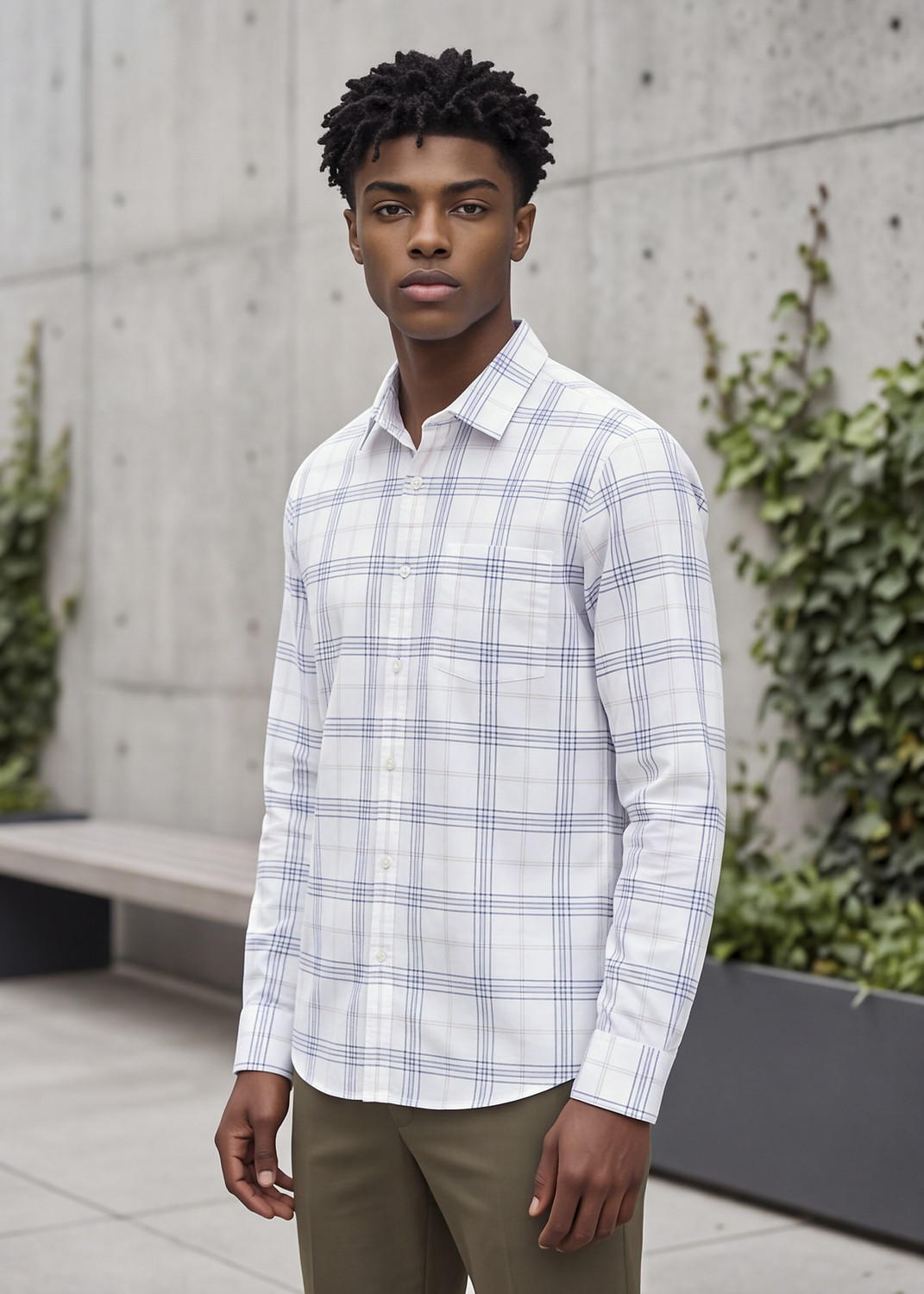 Image of KILLER Men Slim Fit Checkered Casual Shirt