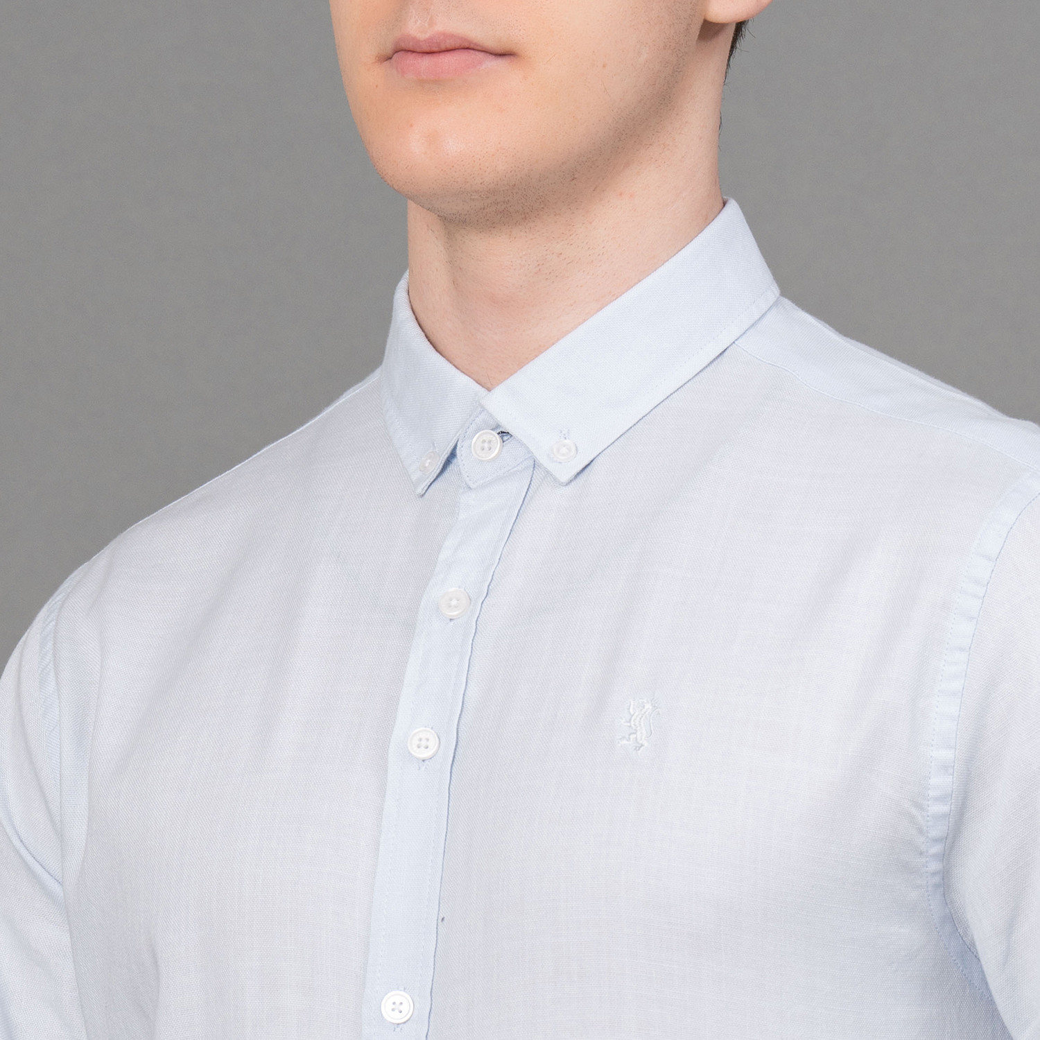 Image of RED TAPE Men Self Design Casual Blue Shirt