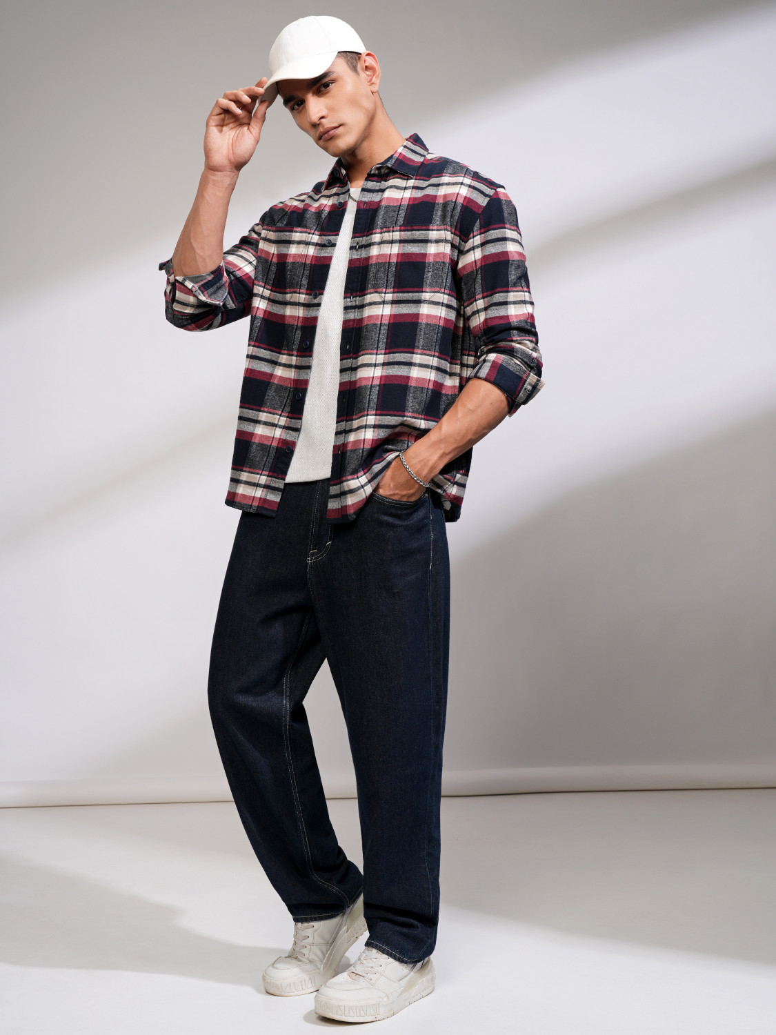Image of HIGHLANDER Men Checkered Casual Multicolor Shirt