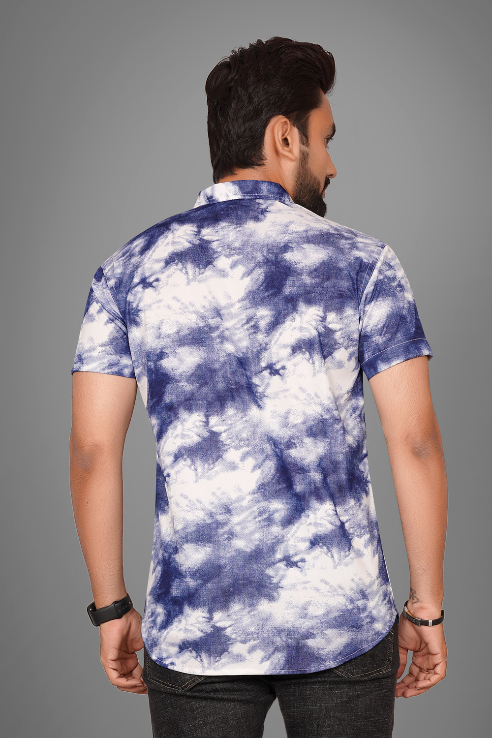 Image of Voroxy Men Dyed /Ombre Casual Multicolor Shirt